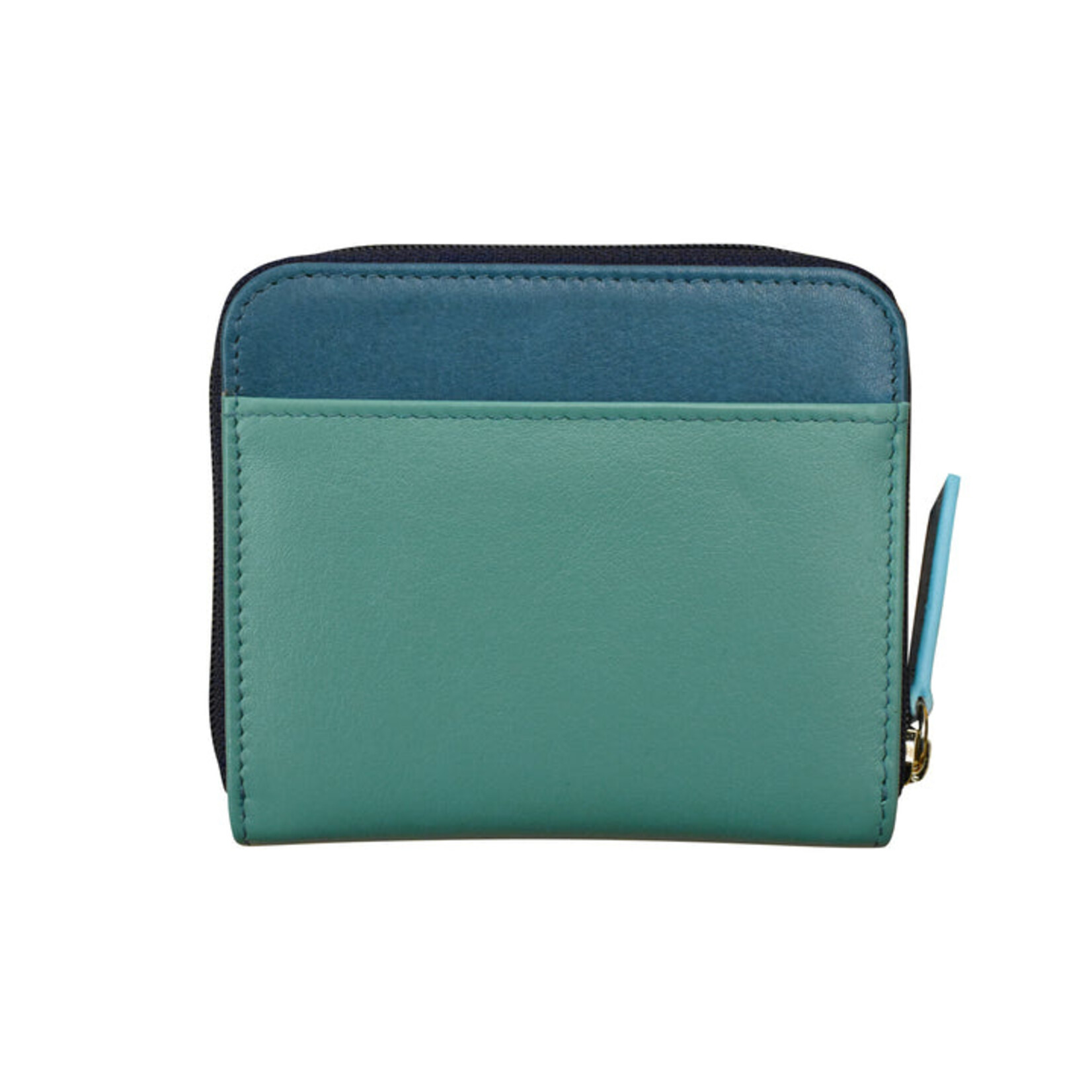 Intercontinental Leather Industries Small Pocket Wallet in Serenity Multi