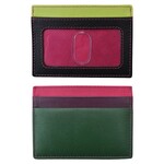 ili Leather CC/ID Holder in Forest/Multi