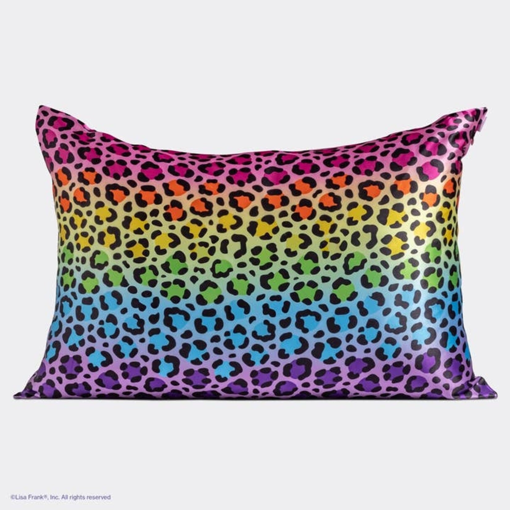 Satin Pillowcase in Lisa Frank Rainbow Leopard