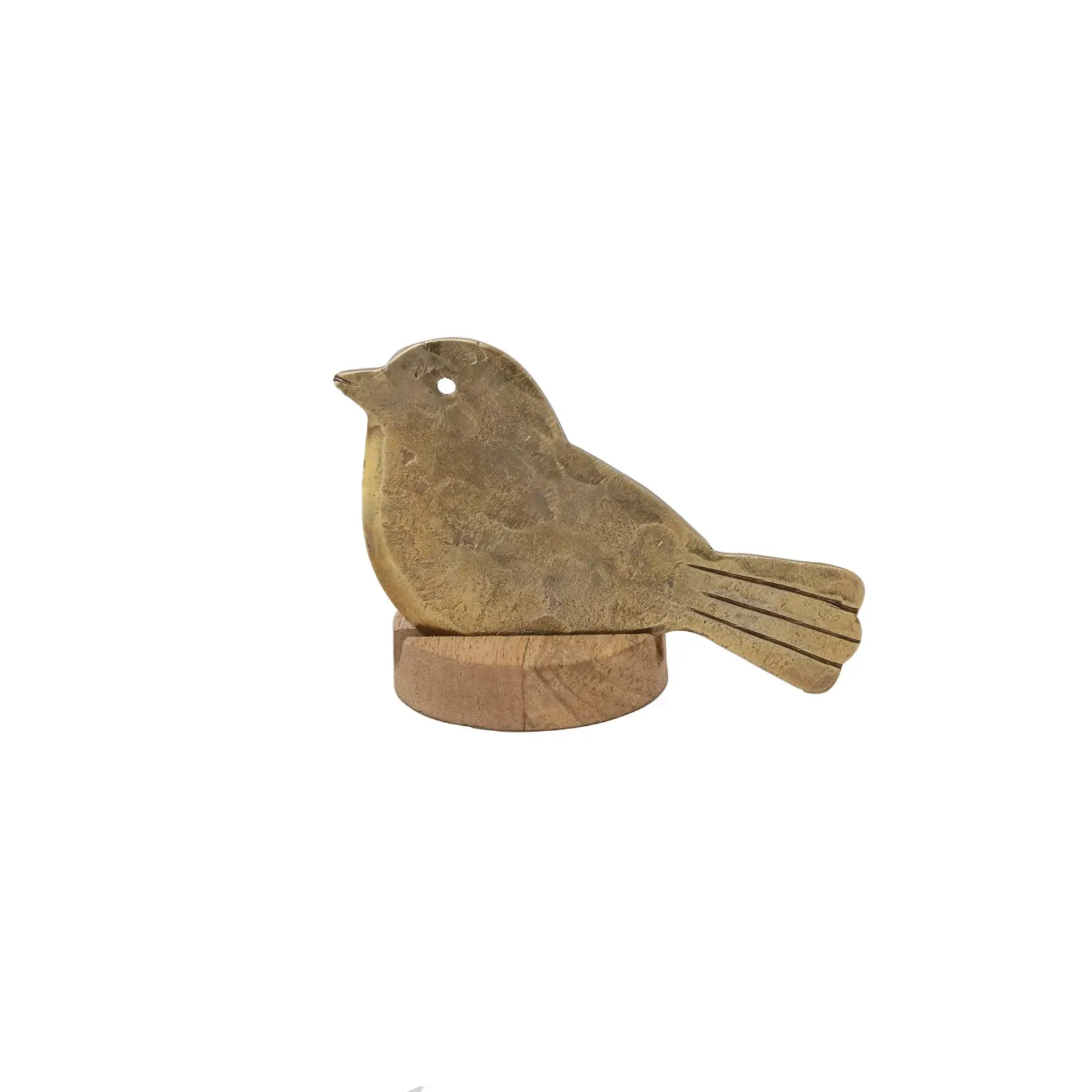 Creative Coop Metal Bird Cheese Knife in Mango Wood Stand