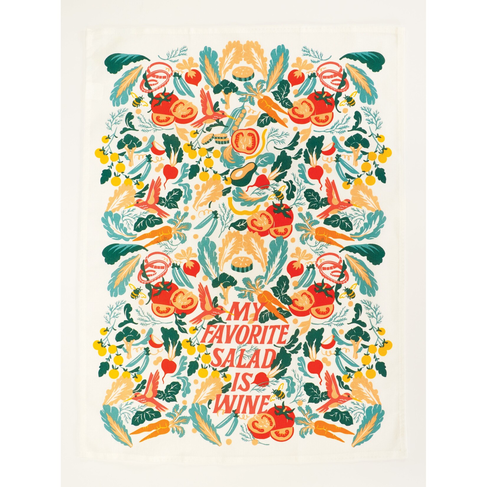 Blue Q Favorite Salad is Wine Dish Towel