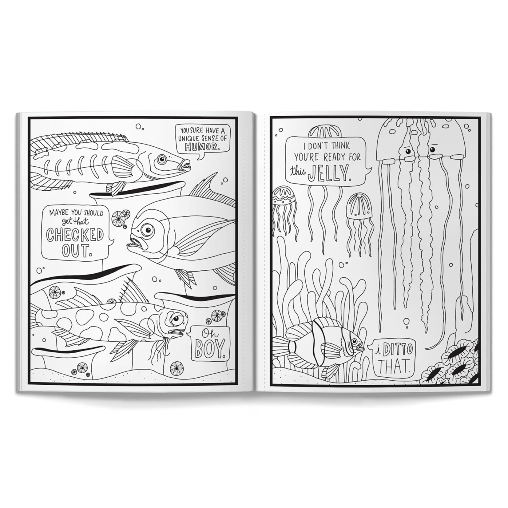 Chronicle Books Judgy Fish Coloring Book