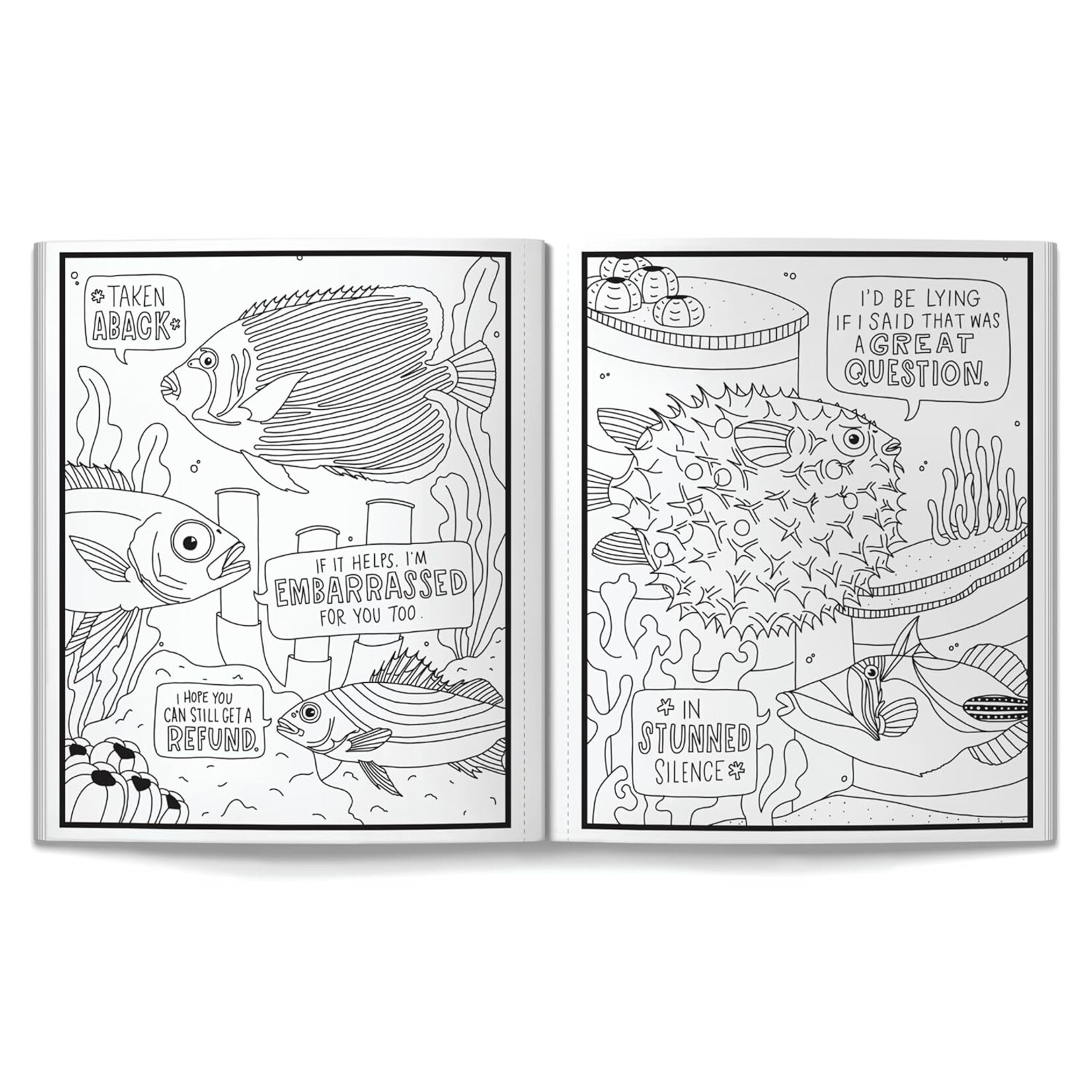 Chronicle Books Judgy Fish Coloring Book