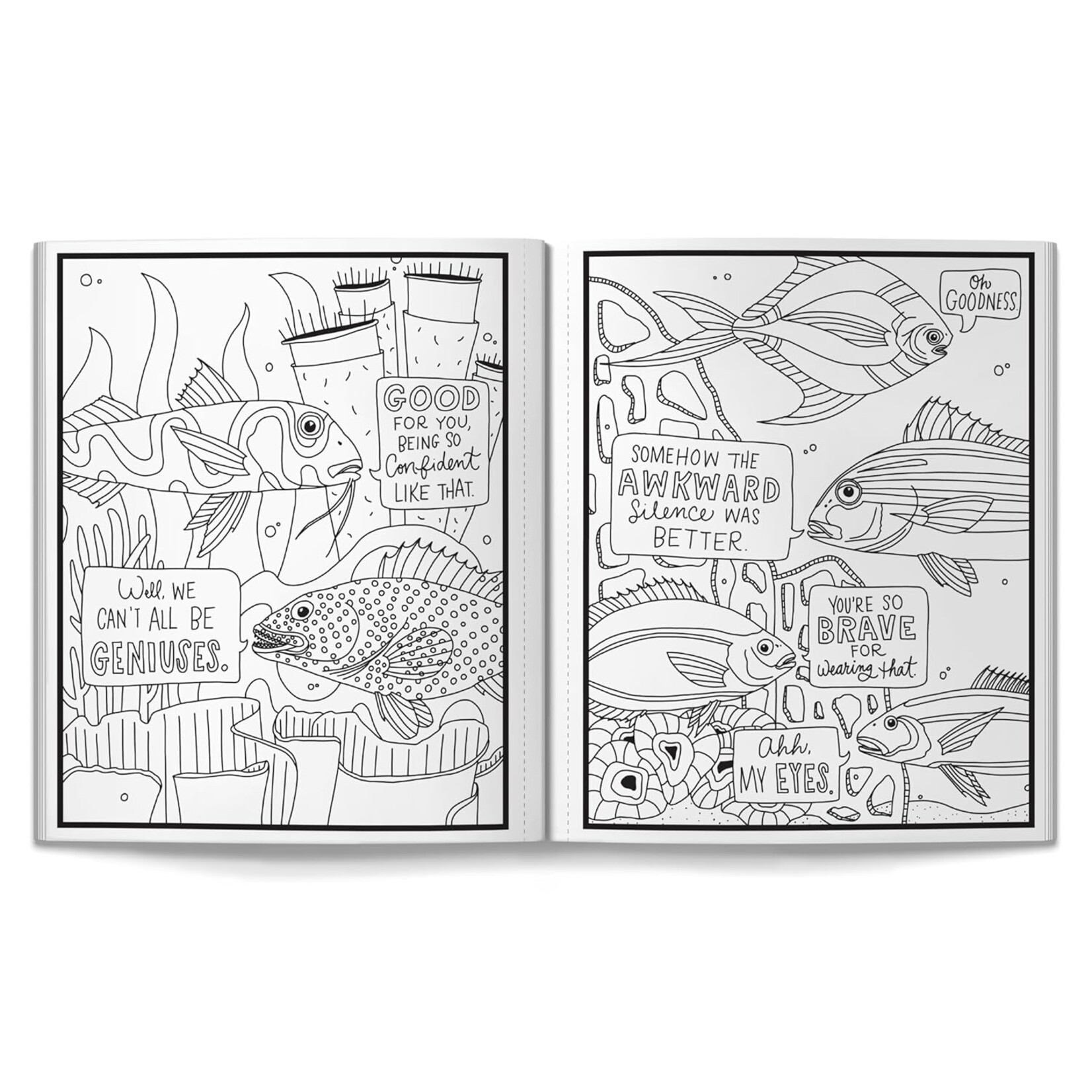 Chronicle Books Judgy Fish Coloring Book