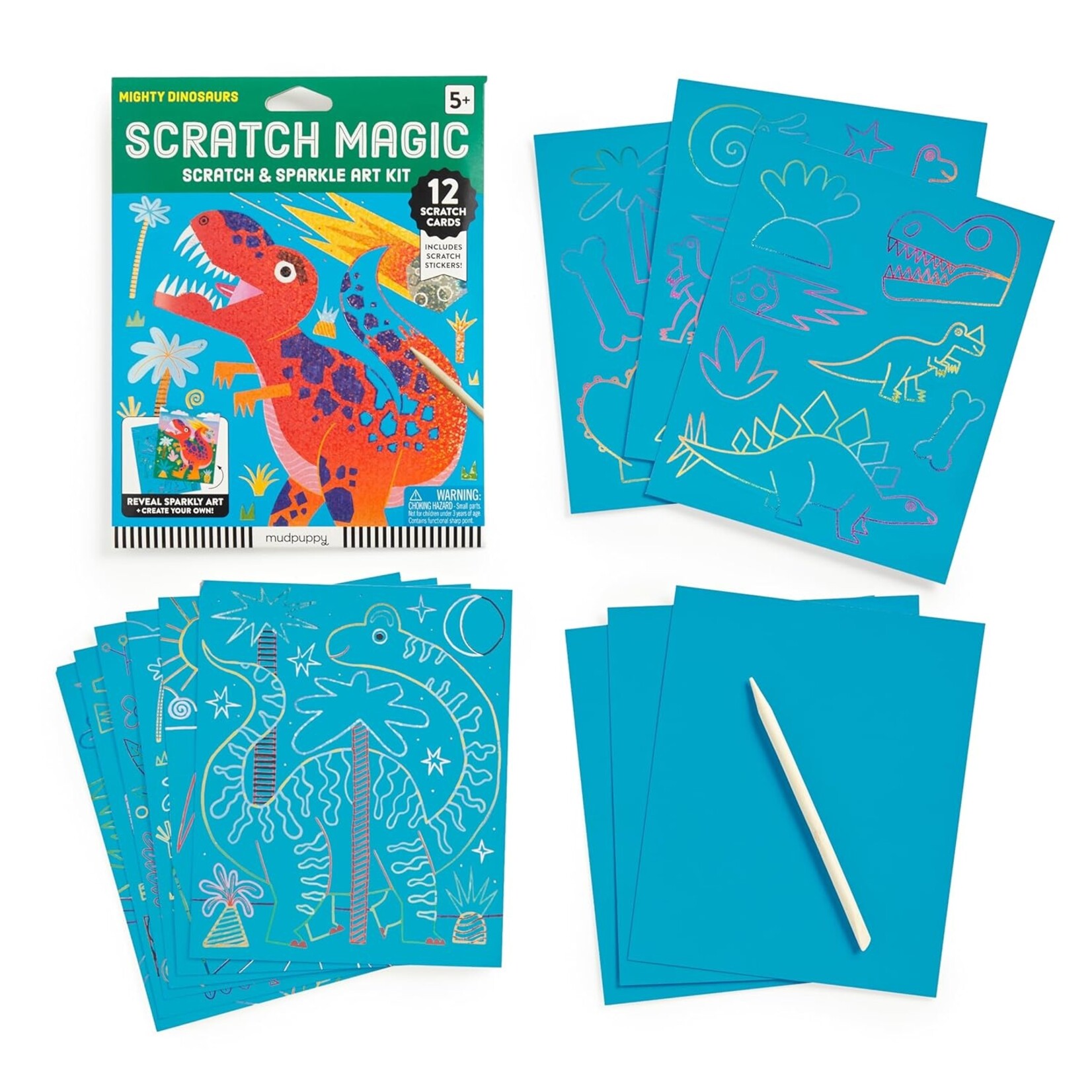 Chronicle Books Mighty Dinosaurs Scratch & Sparkle