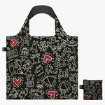 Keith Haring Black Pattern Loqi Bag