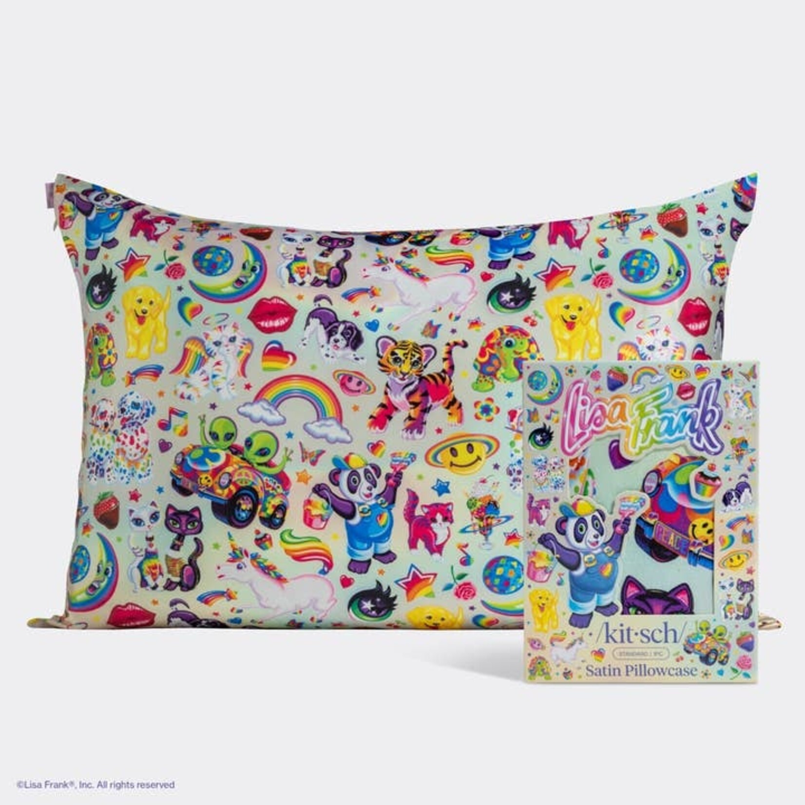 Kitsch Satin Pillowcase in The Fantastic World of Lisa Frank