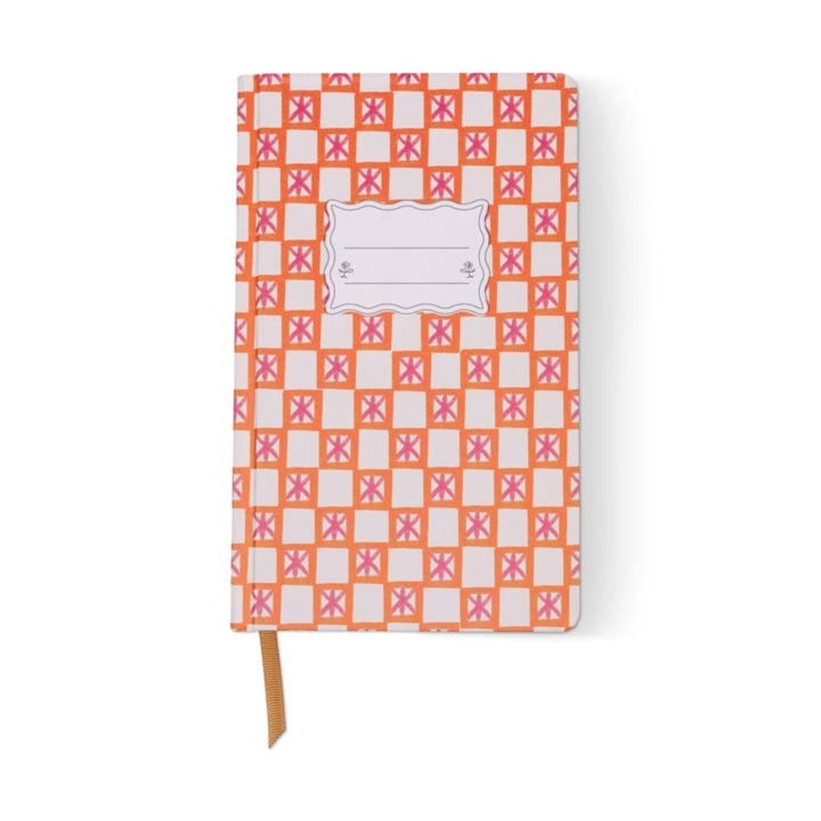 Designworks Ink Mix Credit Journal in Orange Check