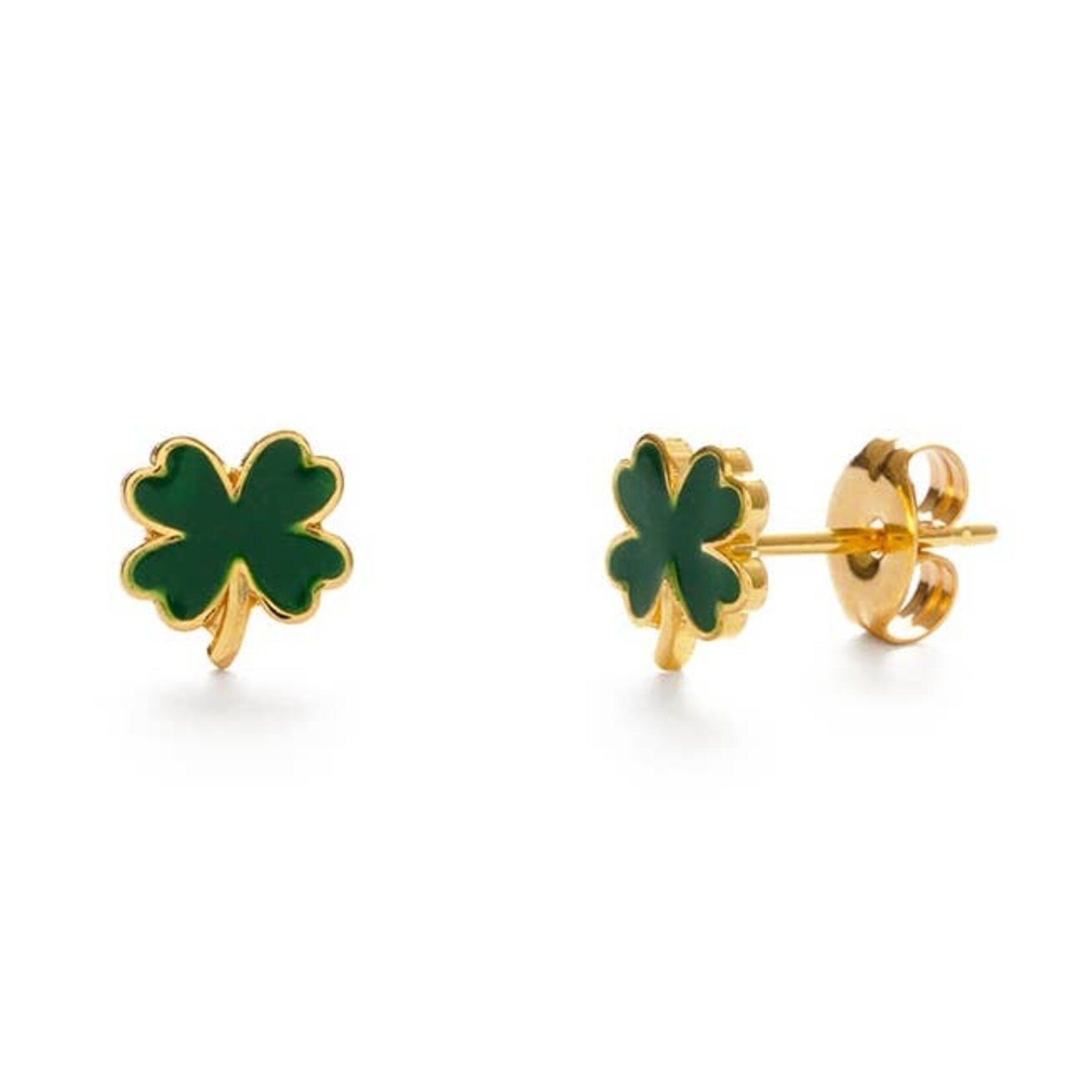 A Mano Four Leaf Clover Studs