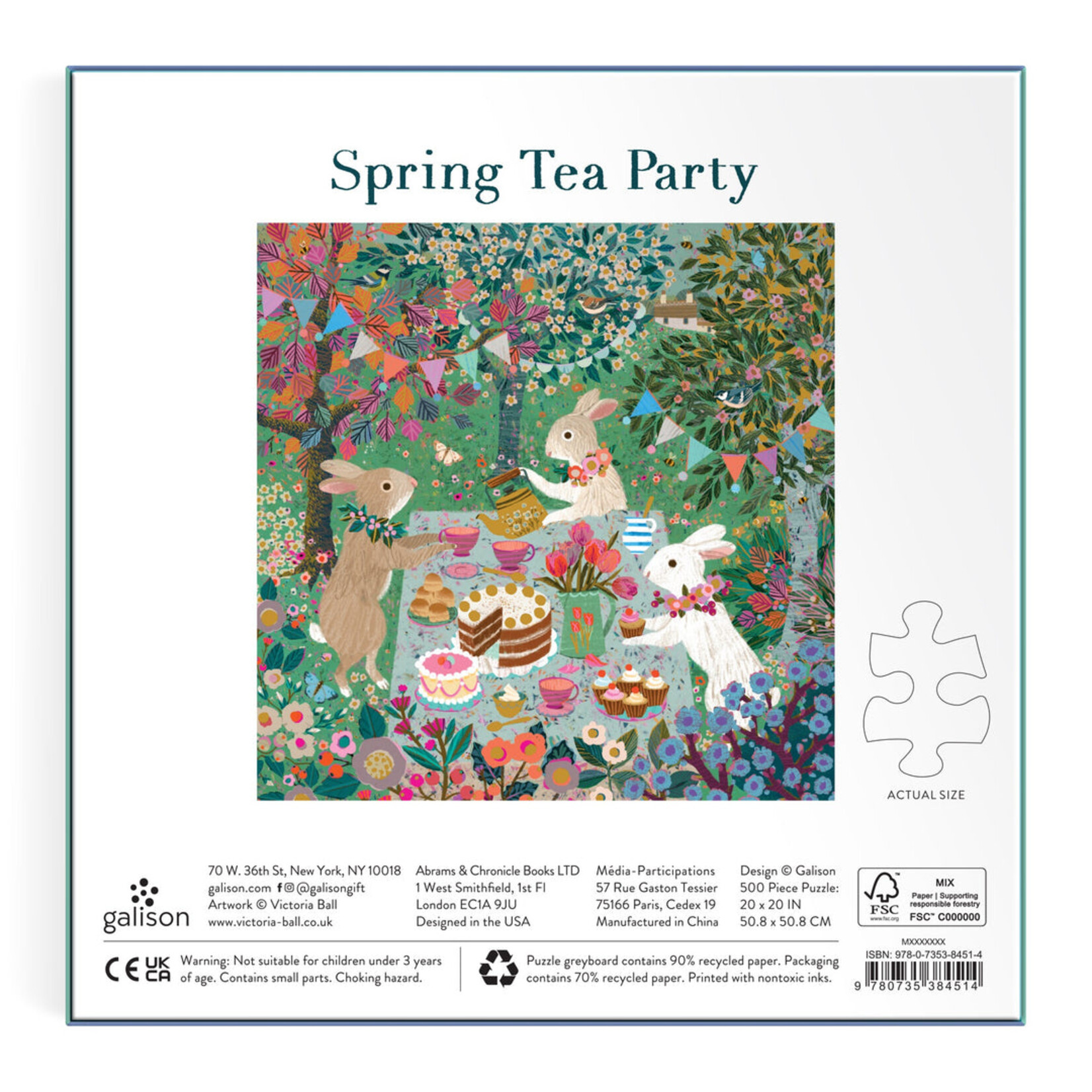 Chronicle Books Spring Tea Party Puzzle