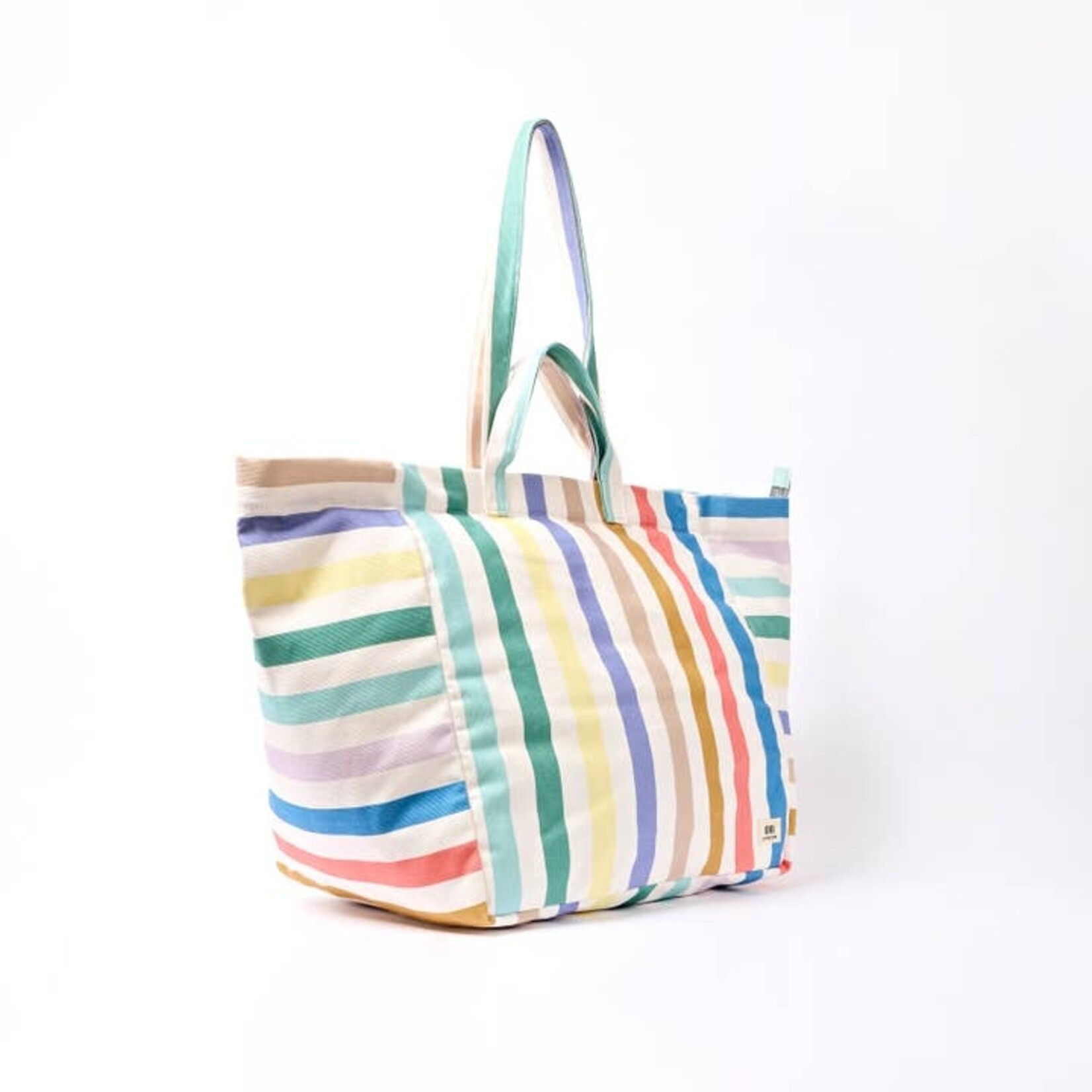ori Marylebone Large Tote in Pastel Multistripe