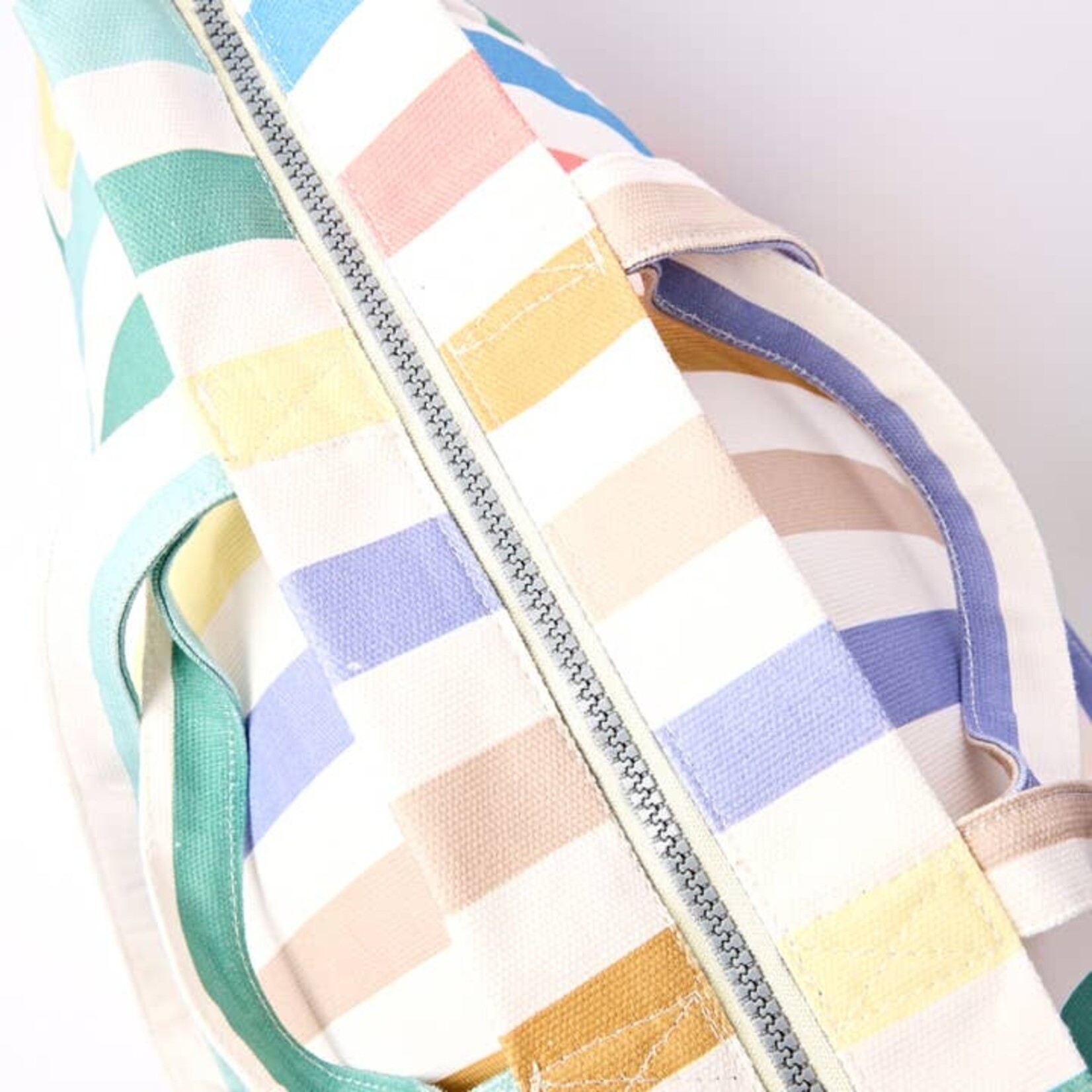 ori Marylebone Large Tote in Pastel Multistripe