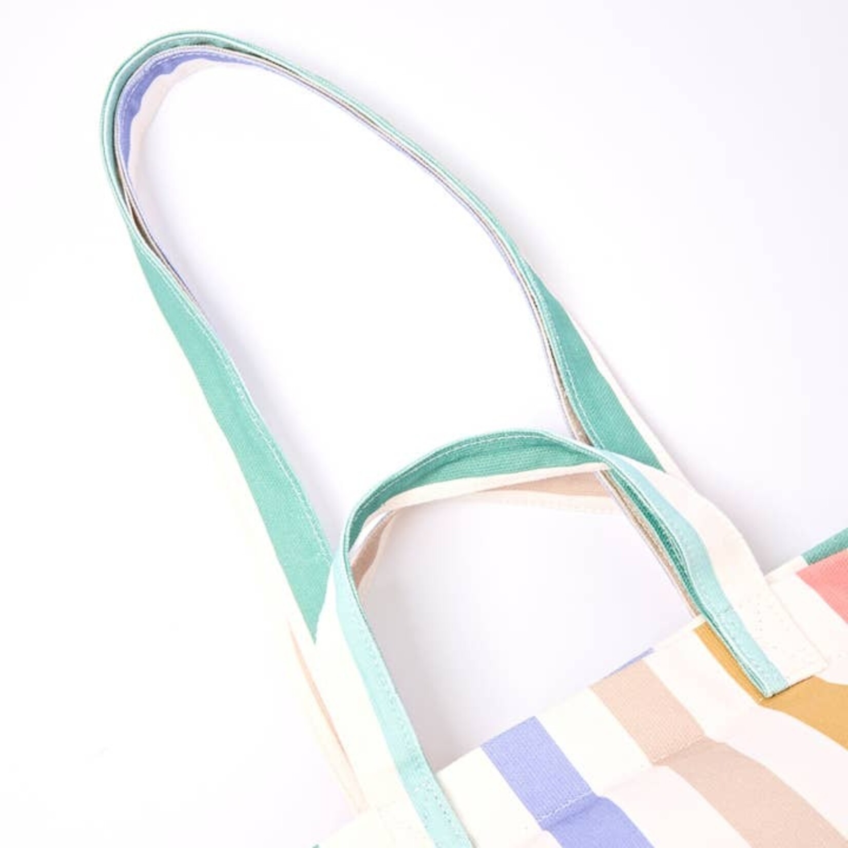 ori Marylebone Large Tote in Pastel Multistripe