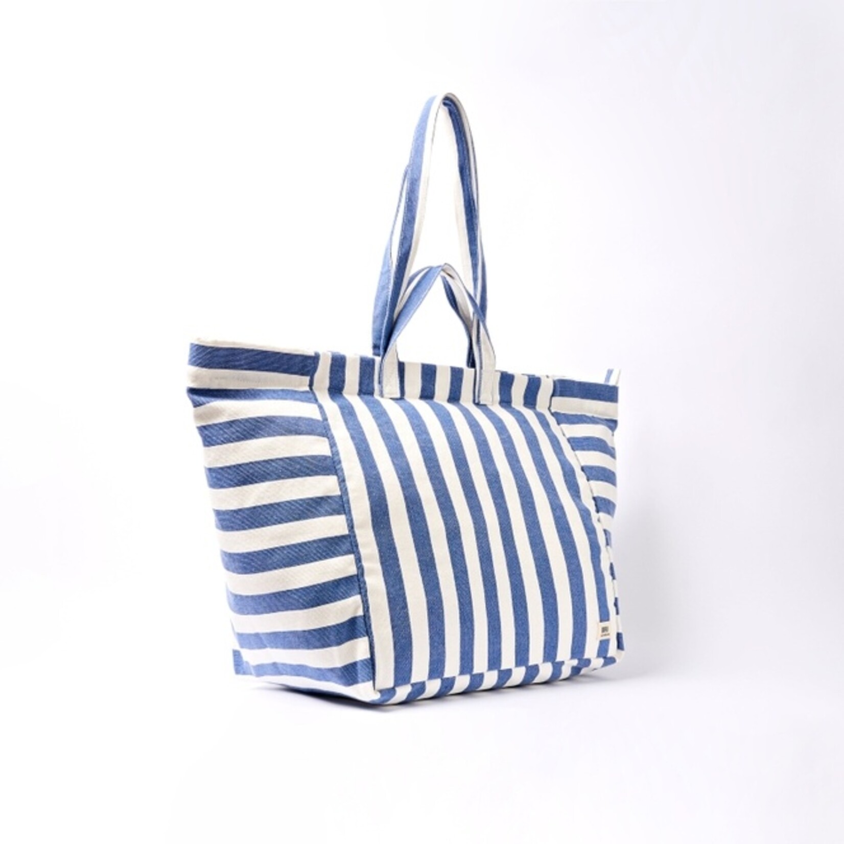 ori Marylebone Large Tote in Denim Stripe