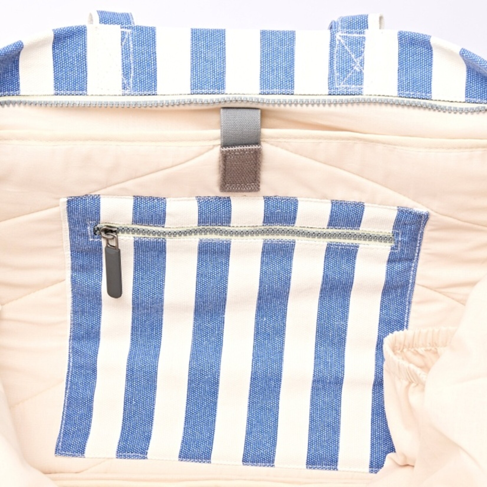 ori Marylebone Large Tote in Denim Stripe