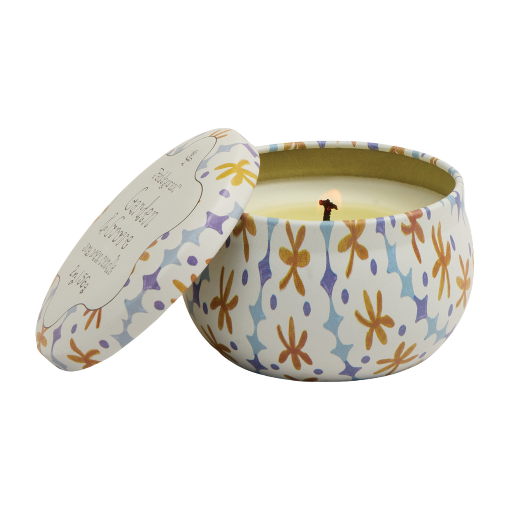 PADDYWAX Tulip Printed Tin in Garden & Grove