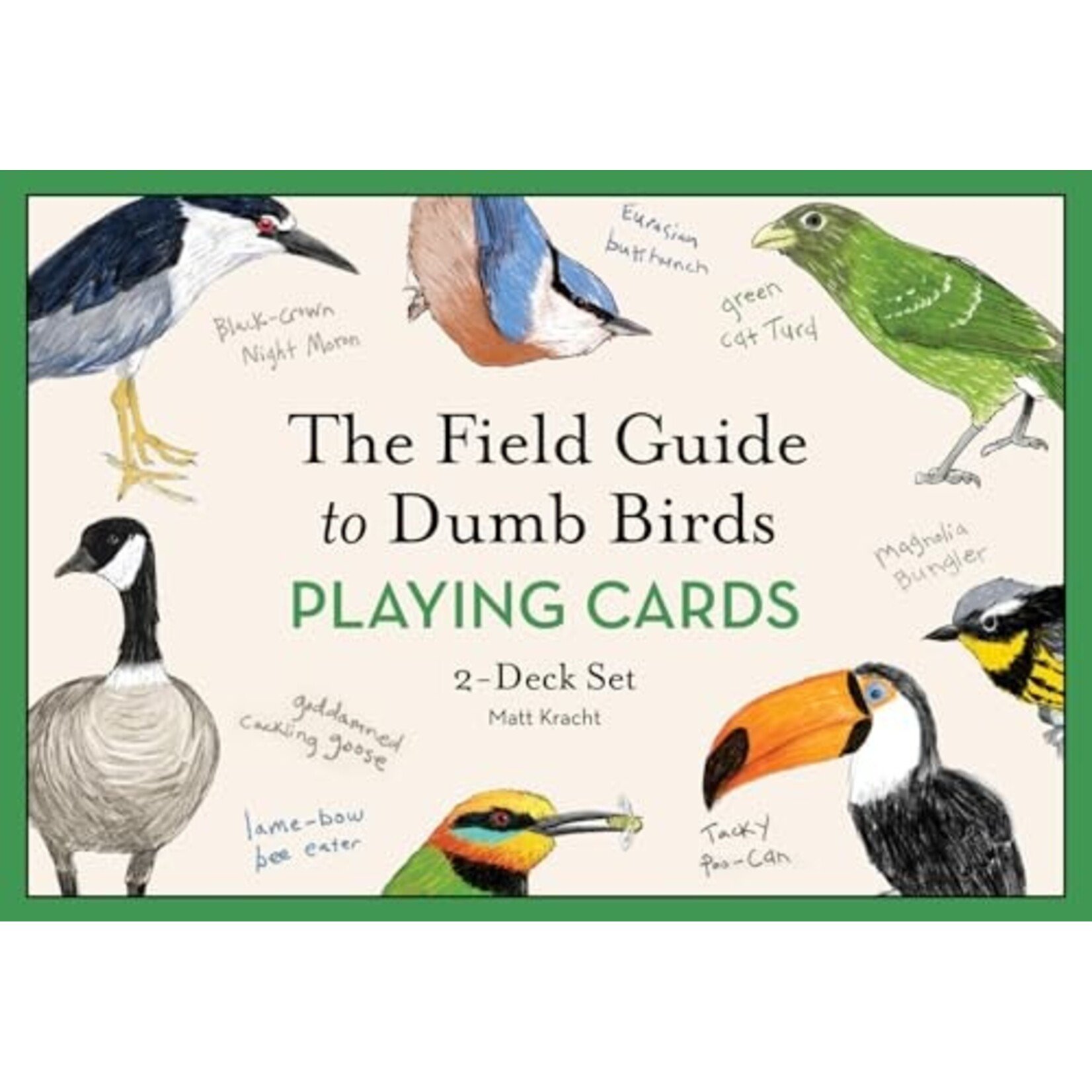 Chronicle Books Field Guide to Dumb Birds Playing Cards