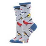 Socksmith Bird Is the Word Blue Ladies' Socks