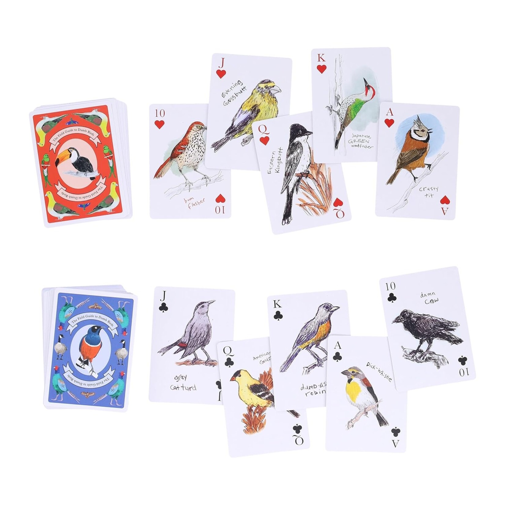 Chronicle Books Field Guide to Dumb Birds Playing Cards