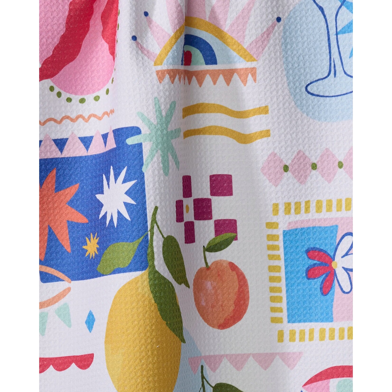 Geometry Italian Picnic Geometry Tea Towel