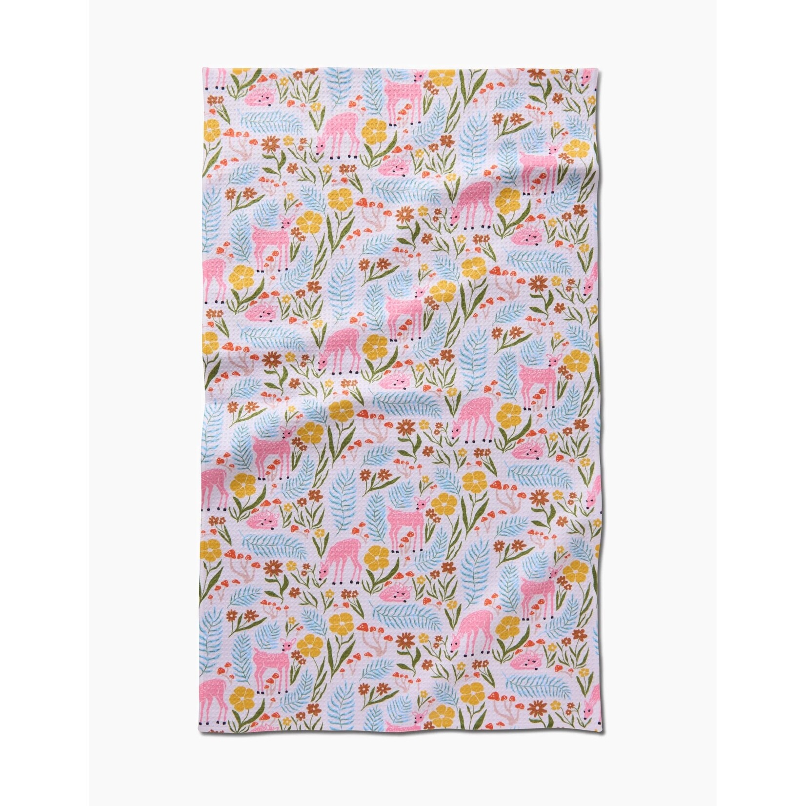 Geometry Fern And Fawn Geometry Tea Towel