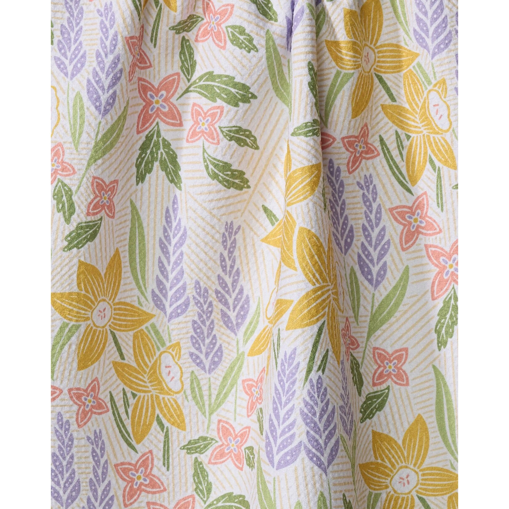 Geometry  Daffodil Dreams Geometry Tea Towel
