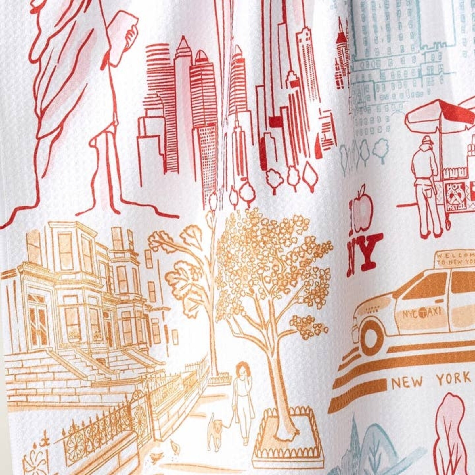 Geometry Geometry Tea Towel -  New York in Color