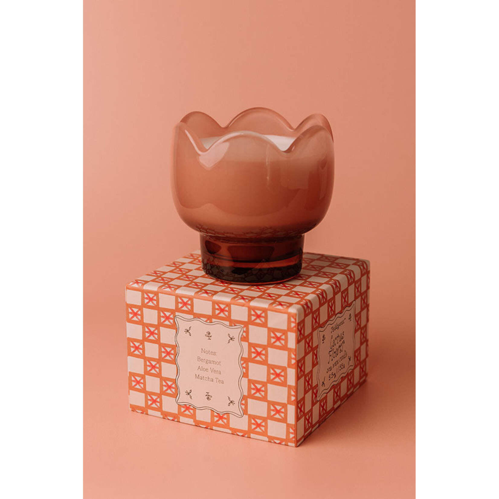 PADDYWAX Tulip Glass in Orange Garden & Grove