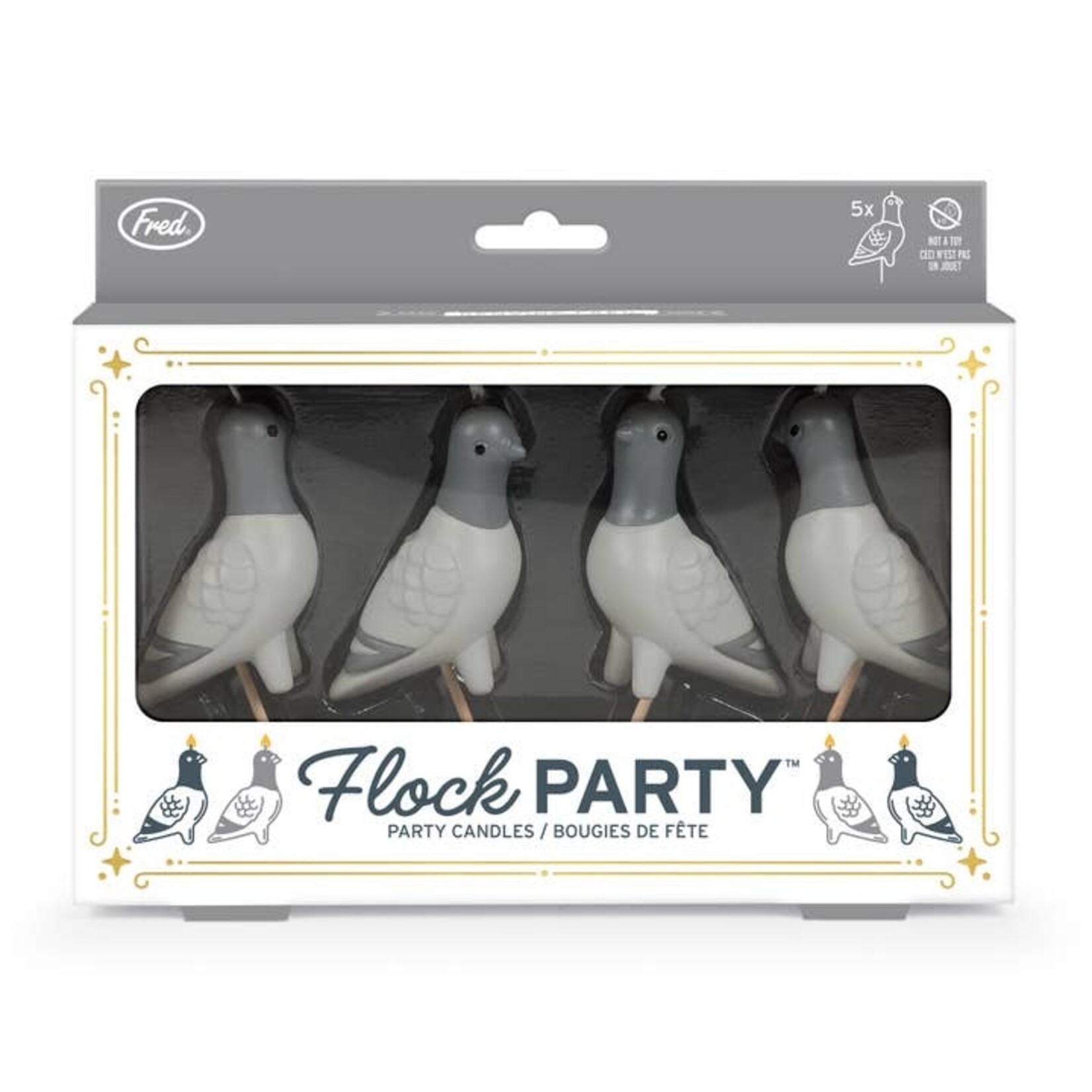 Fred & Friends Flock Party Pigeon Candles