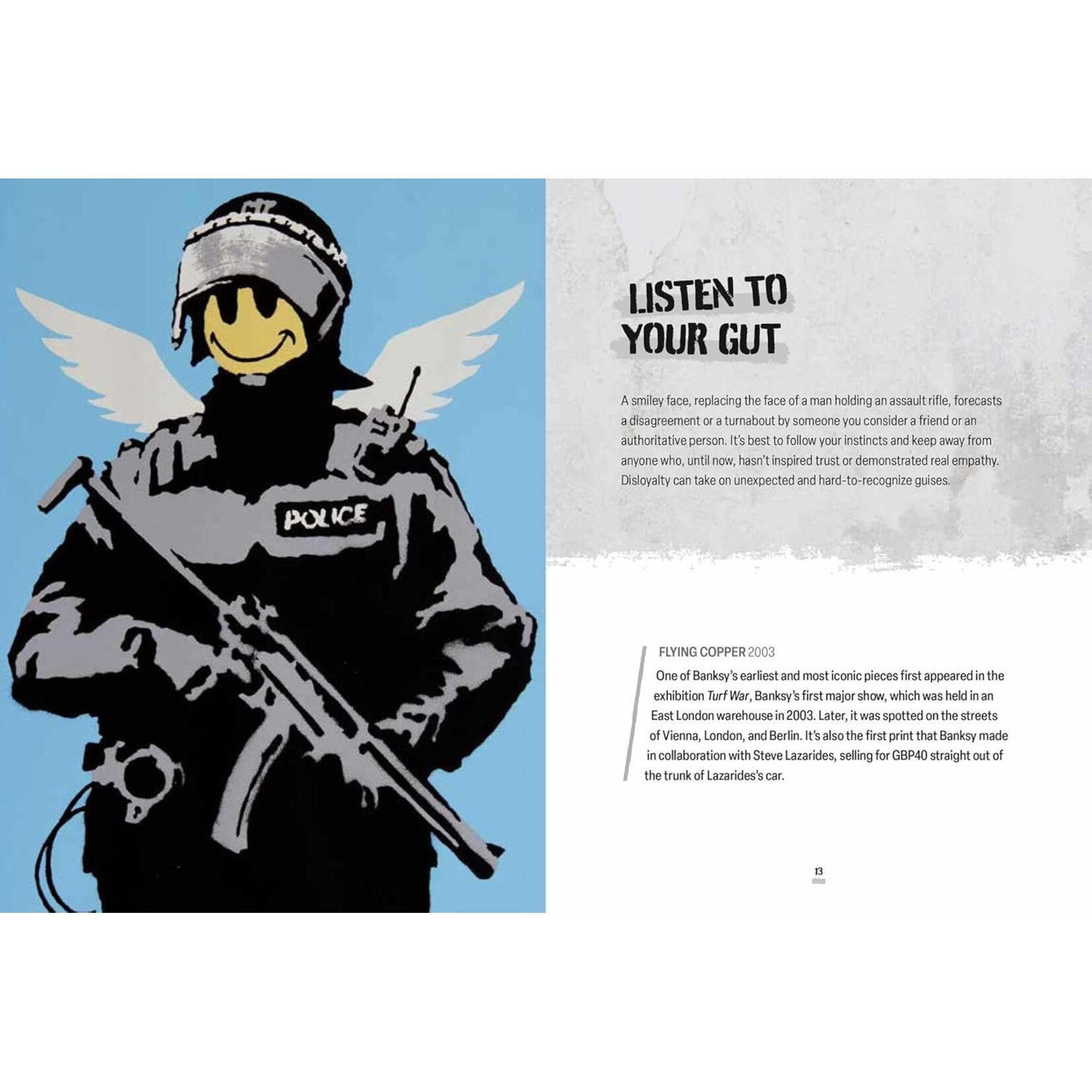 Simon and Schuster Banksy Wisdom: 40 Messages Through Street Art