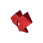 pickagram Magnetic 3D Art Puzzle in Red