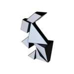 pickagram Magnetic 3D Art Puzzle in Reverse Panda