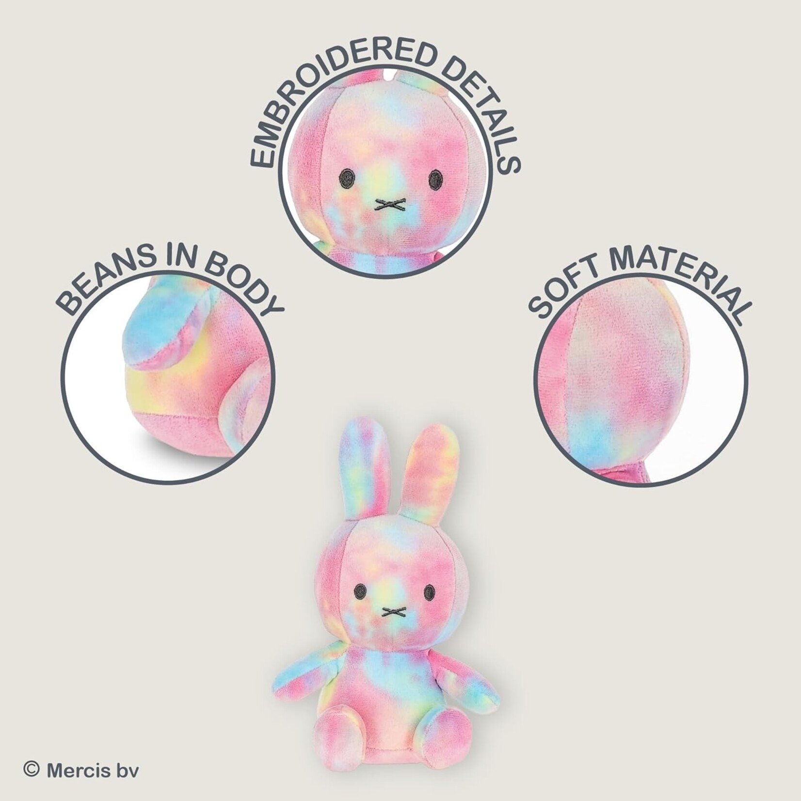 Miffy 8" Tie Dye Plush
