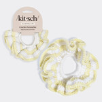 Kitsch Butter Yellow Crochet Scrunchie