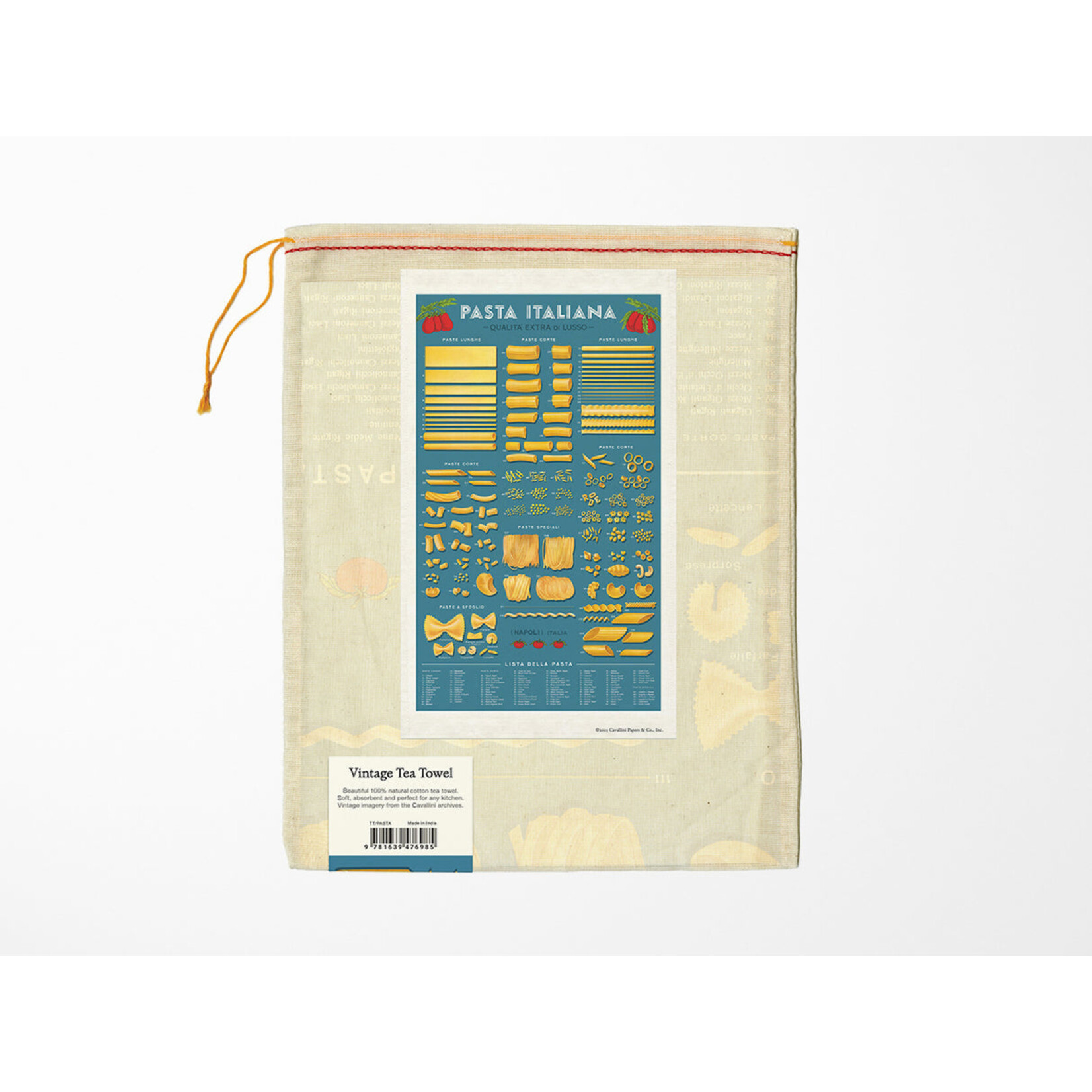 Cavallini Pasta Tea Towel