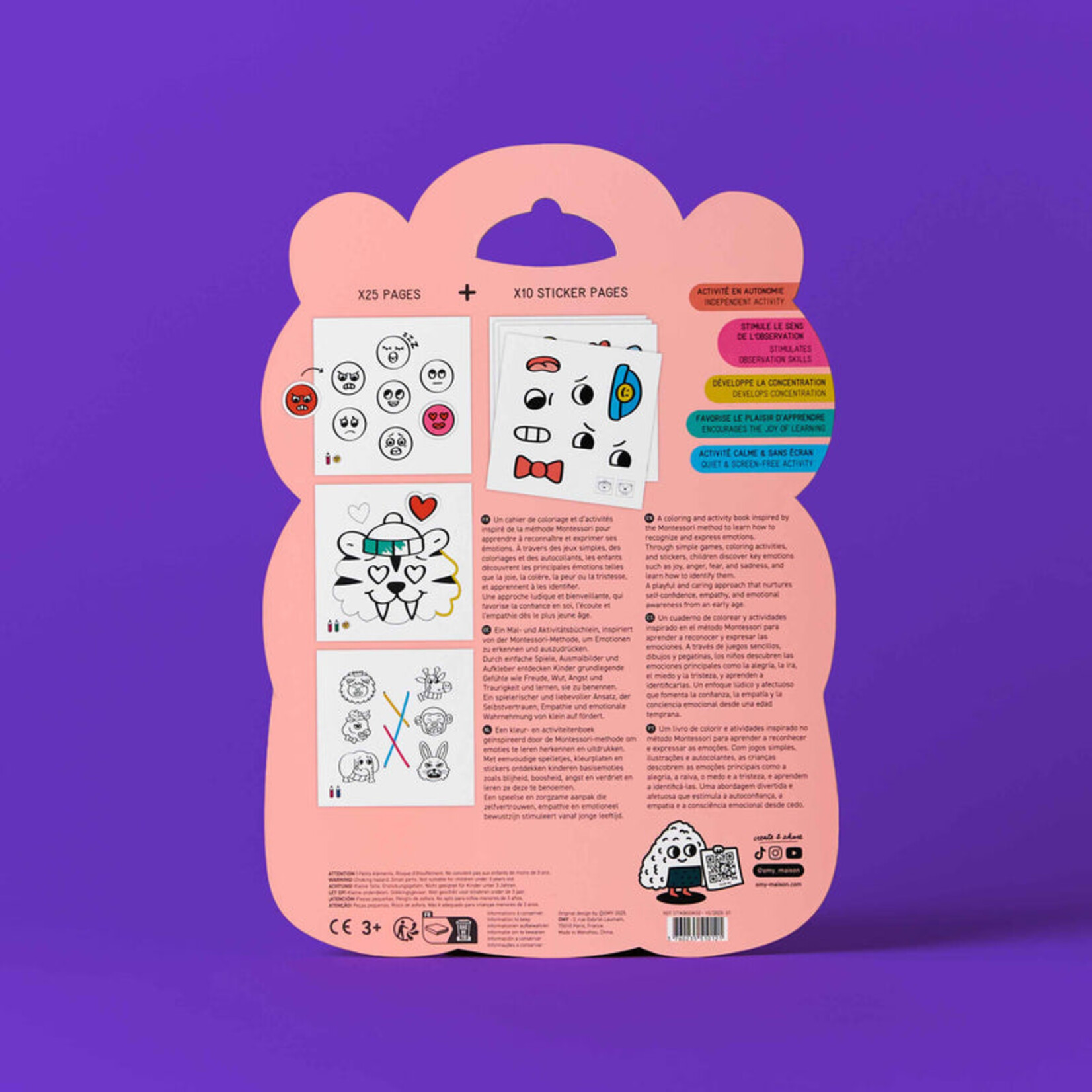 Emotions Montessori Sticker Book
