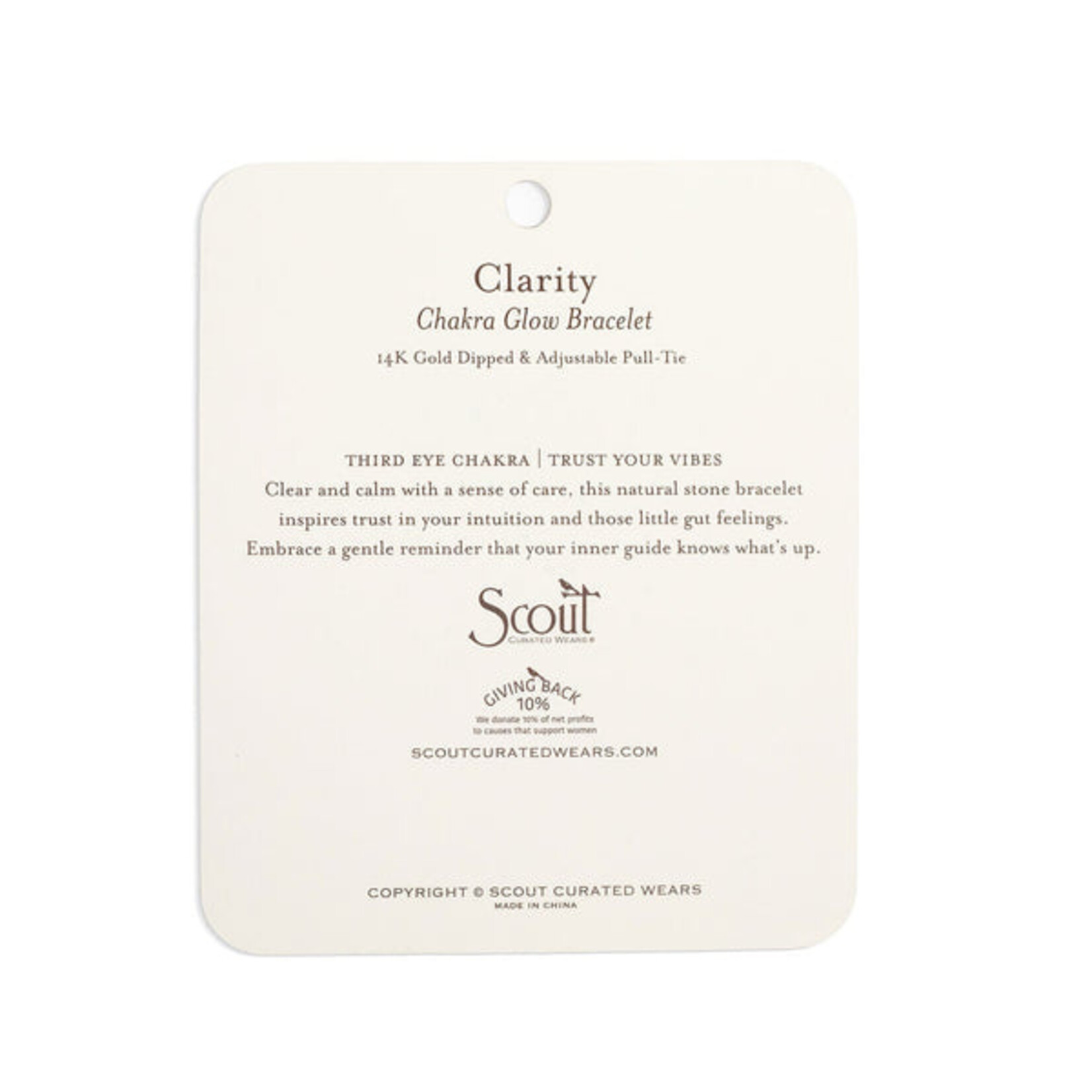 Scout Curated Wears Clarity Chakra Glow Bracelet