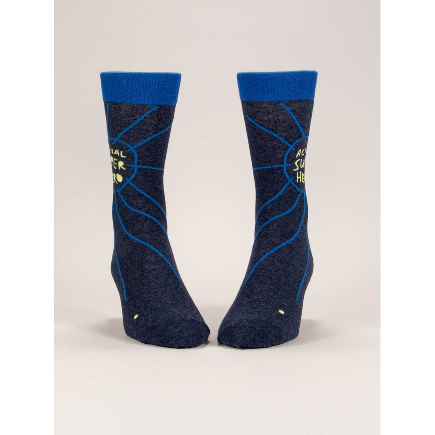 Blue Q Actual Super Hero Men's Socks