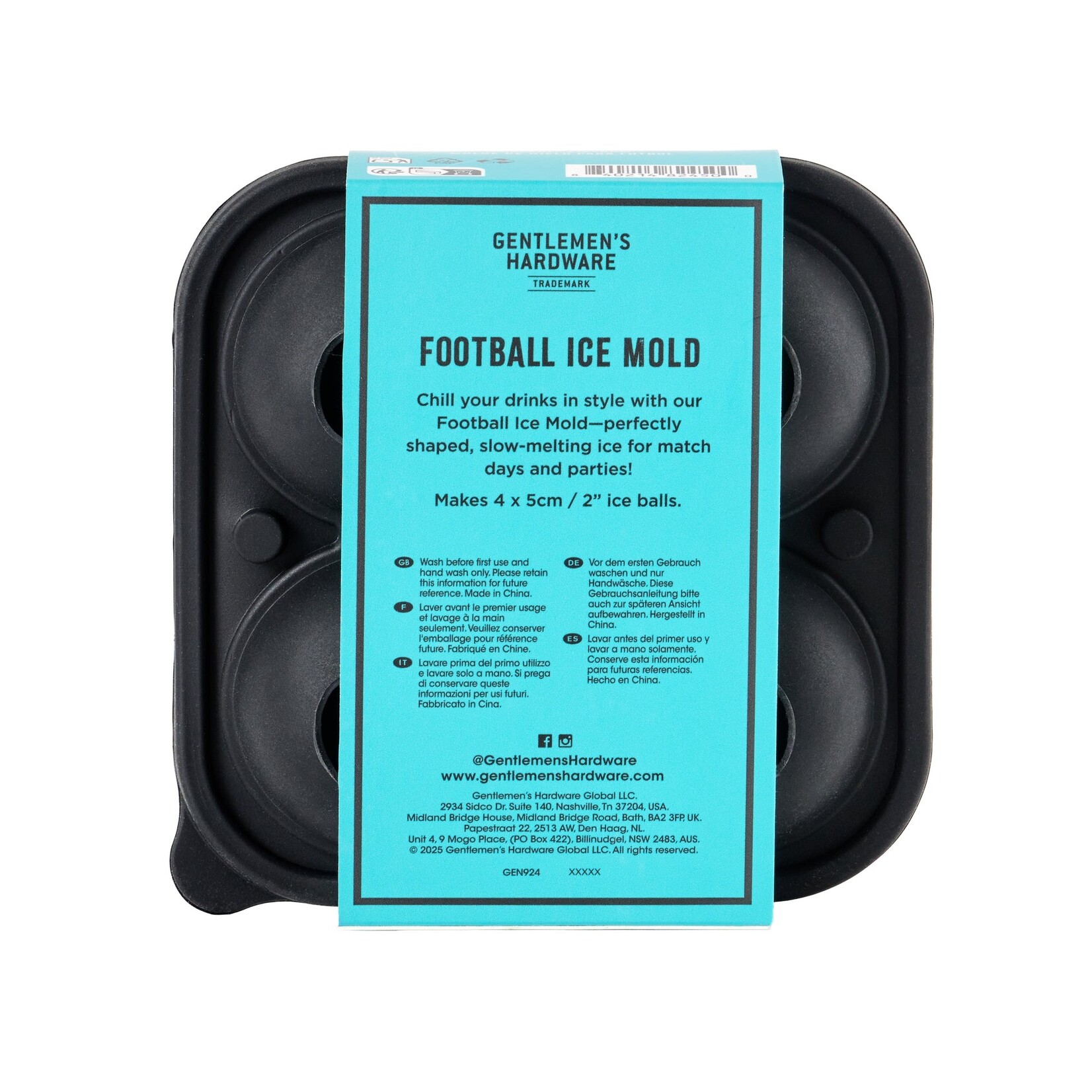 Gentleman's Hardware Football (Soccer) Ice Mold