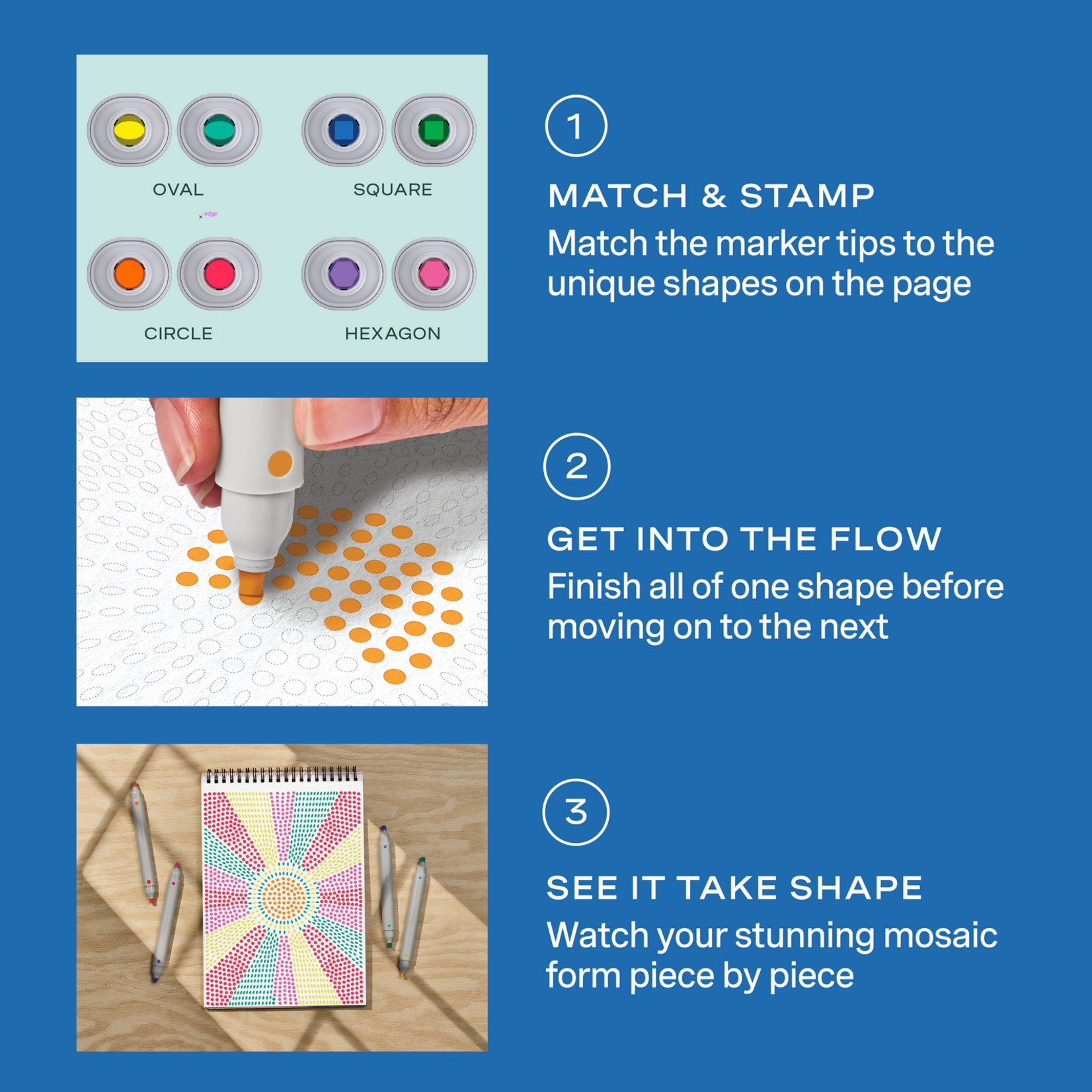 Mediterranean Stamp by Shape FlowArt