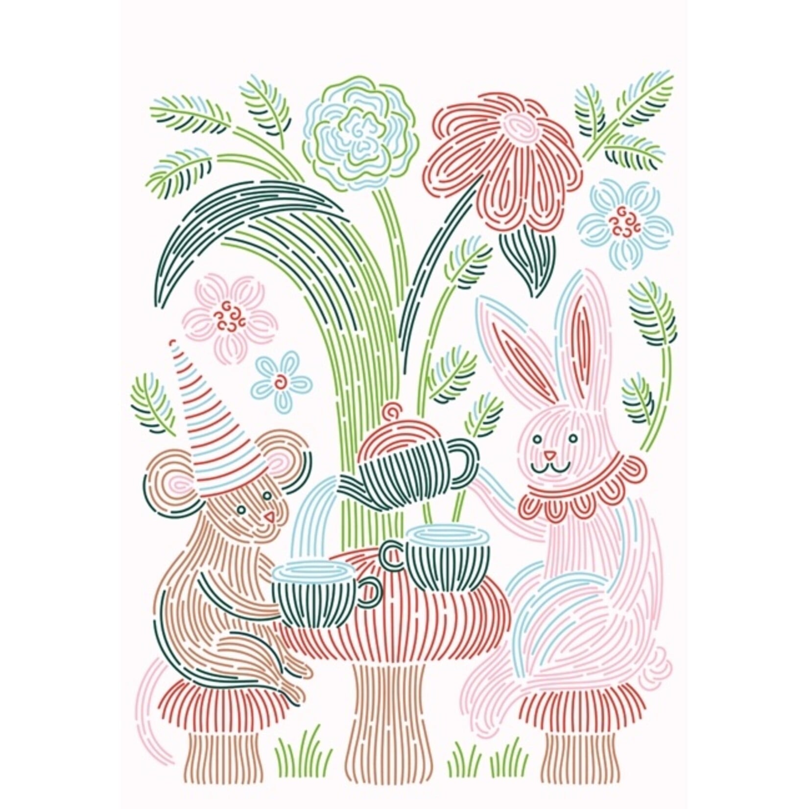 Woodland Whimsy Trace-By-Line  FlowArt