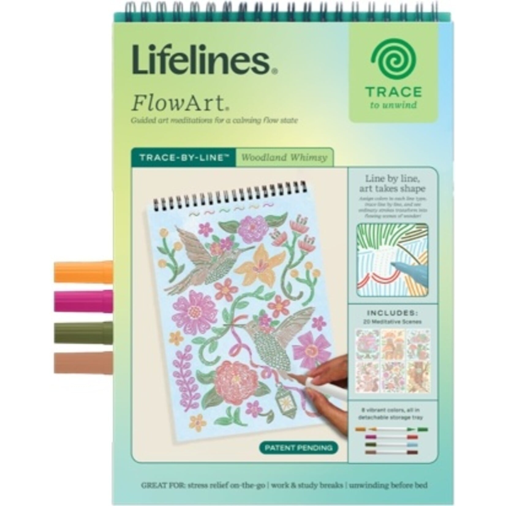 Woodland Whimsy Trace-By-Line  FlowArt