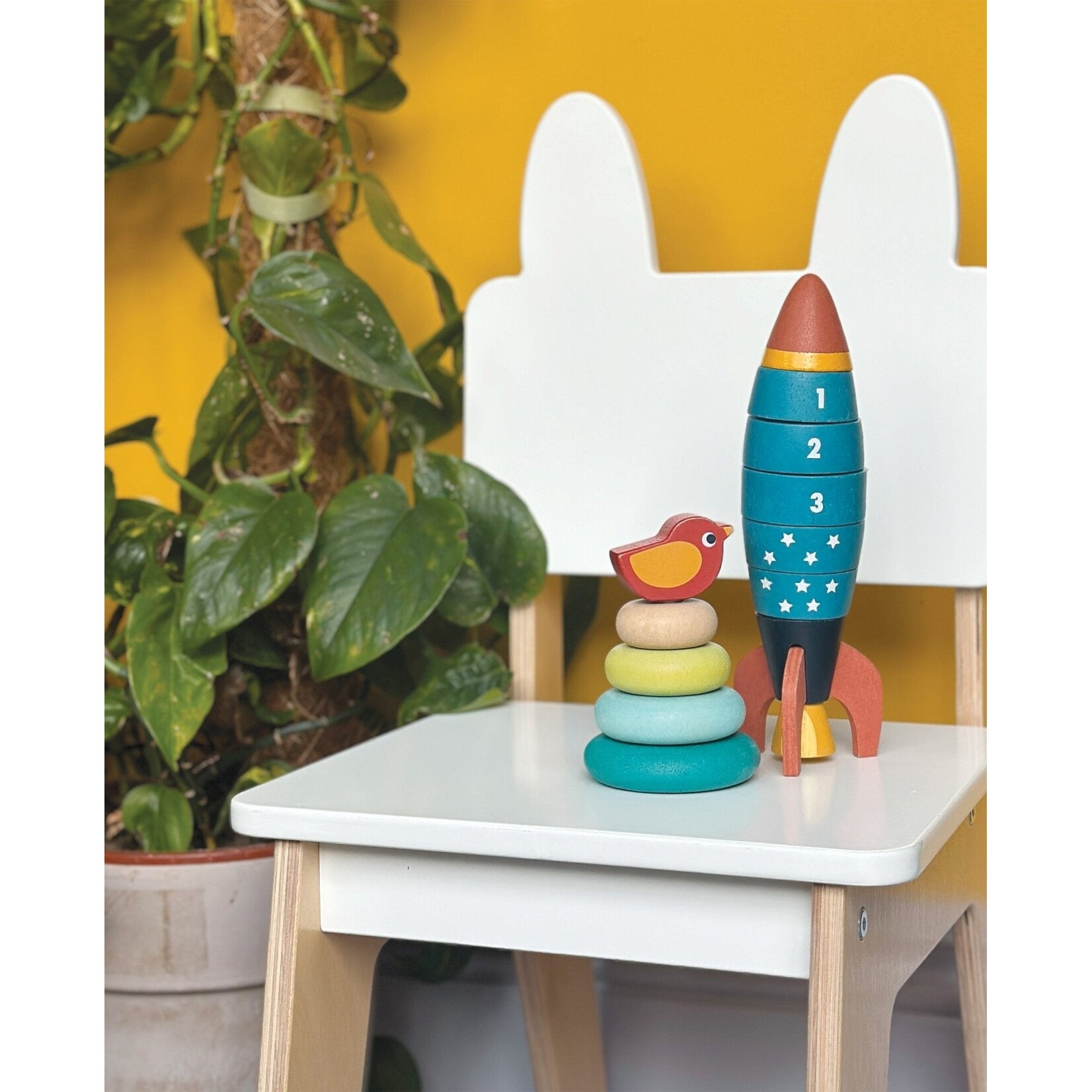 Mentari Toys Stacking Tree with Bird Toy
