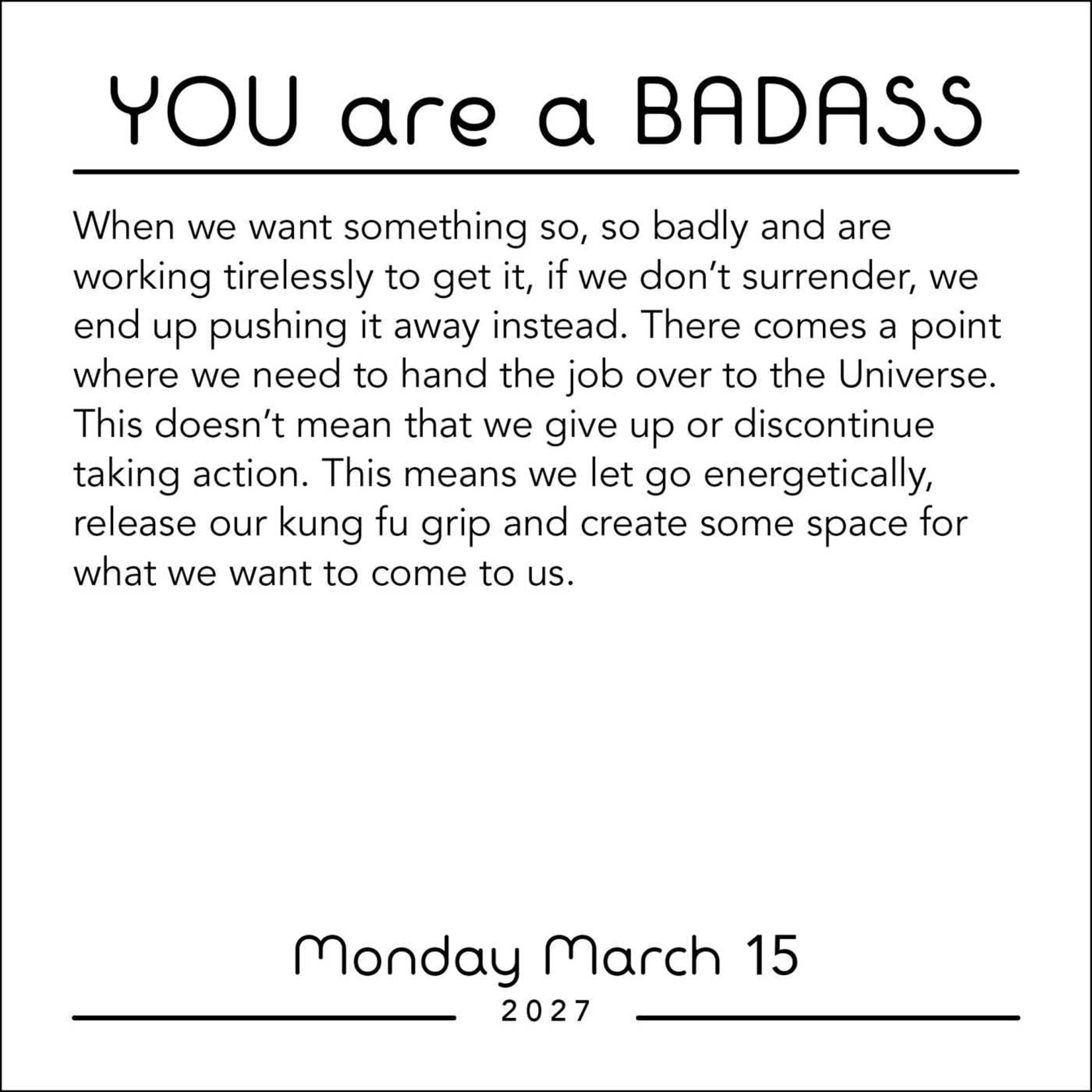 Simon and Schuster You Are a Badass Boxed Calendar 2027