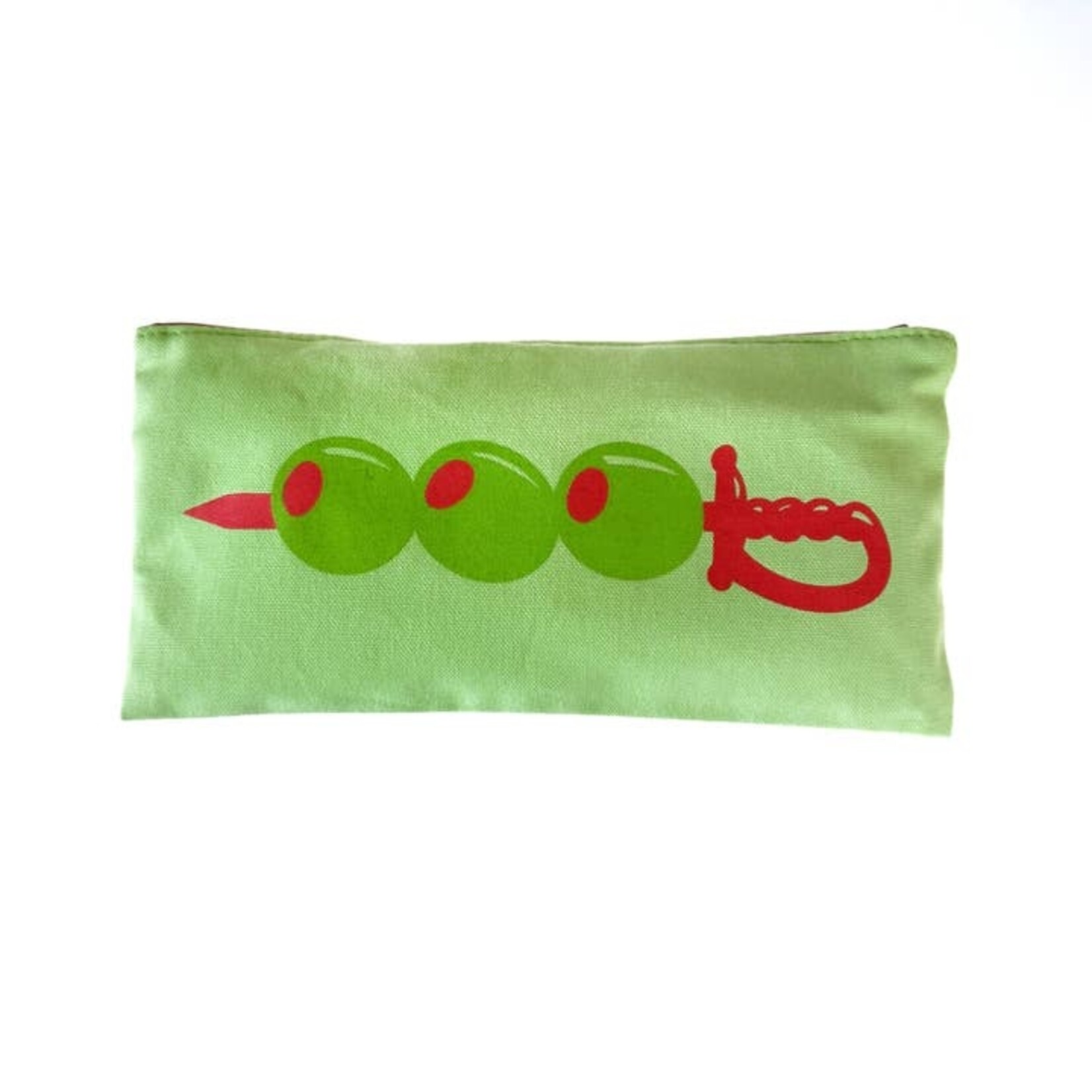 Pickle Olive Canvas Travel Pouch