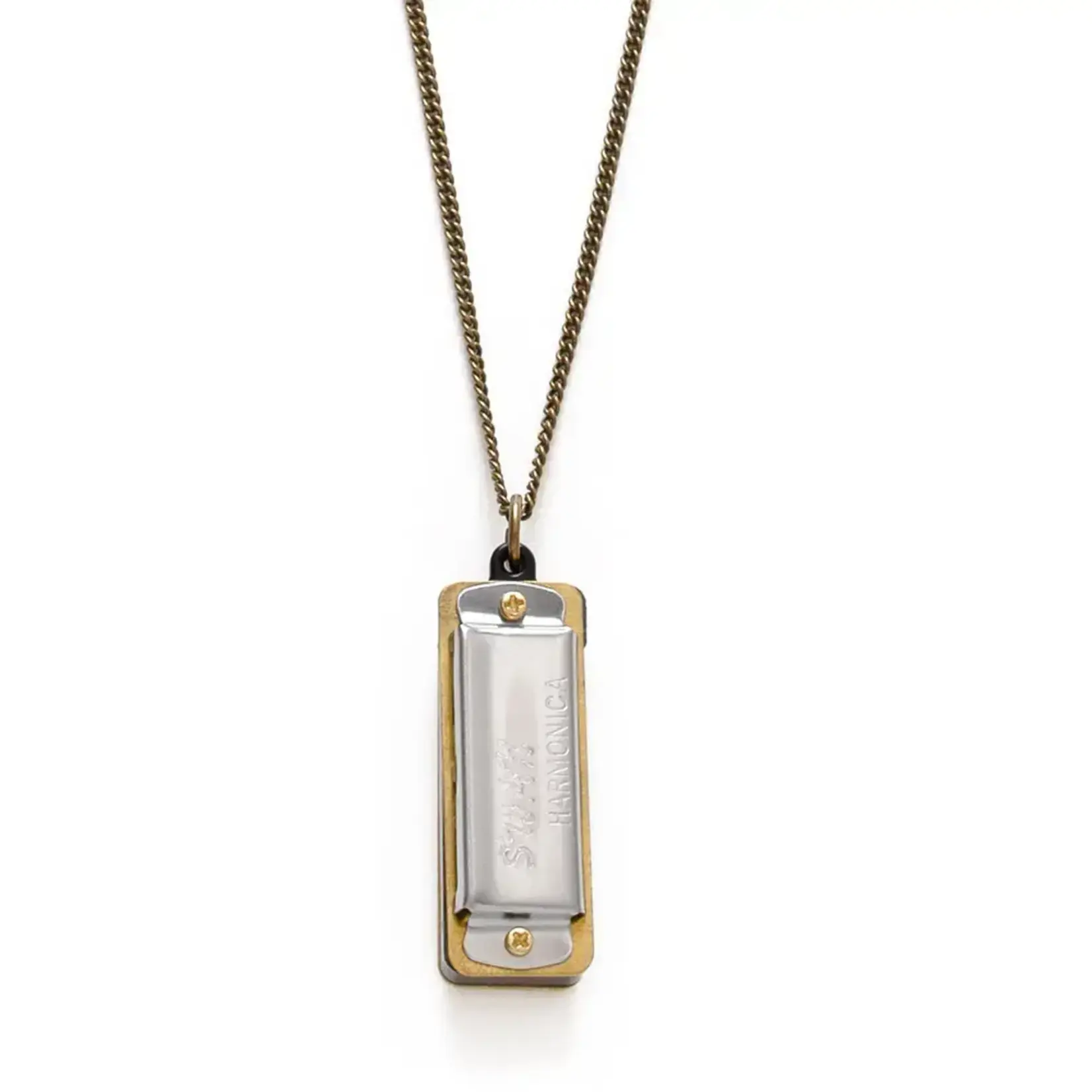 A Mano Silver Harmonica Sola Necklace