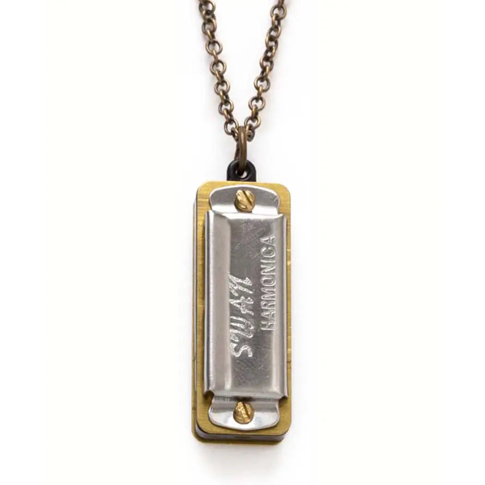 A Mano Silver Harmonica Sola Necklace