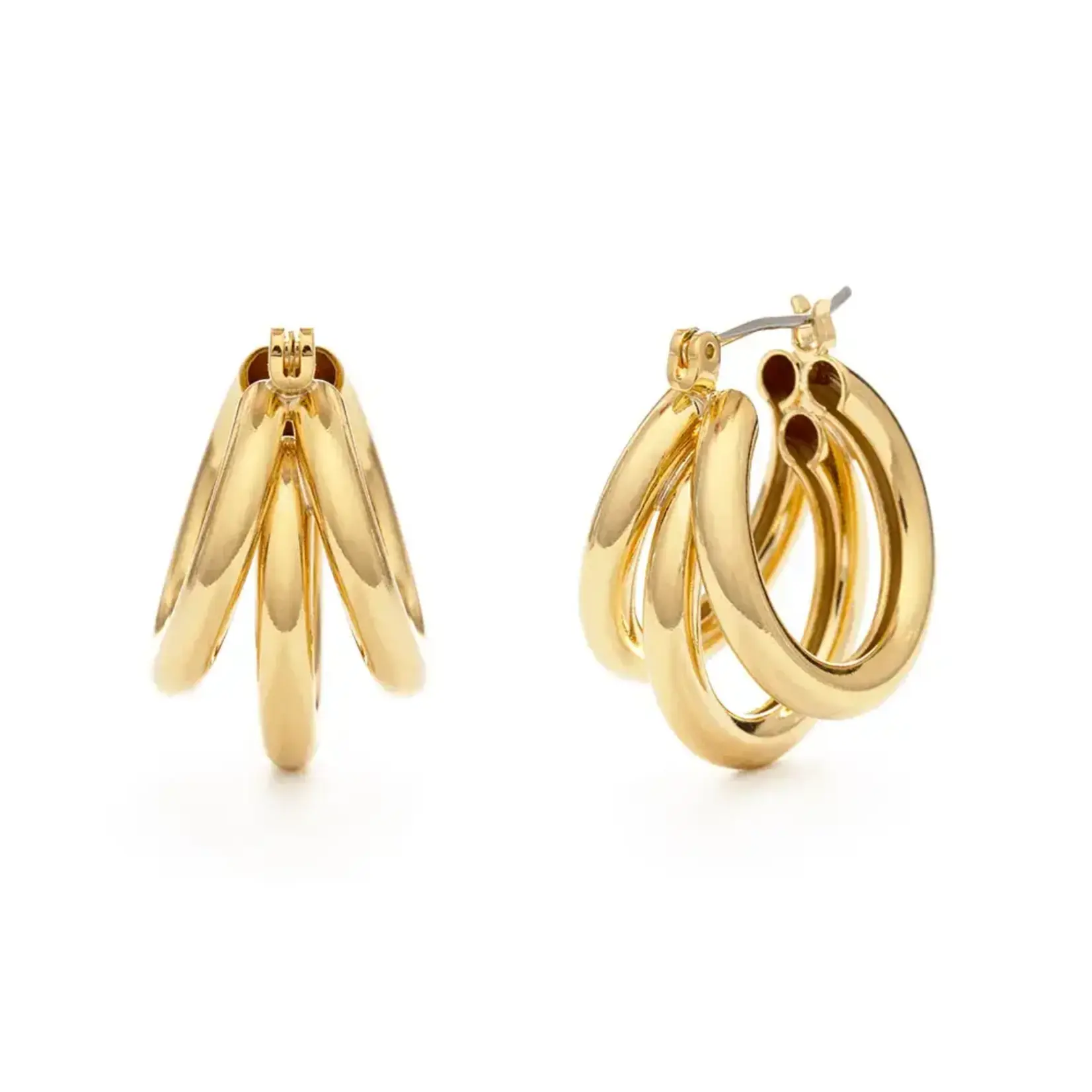 A Mano Vintage Triple Hoop Gold