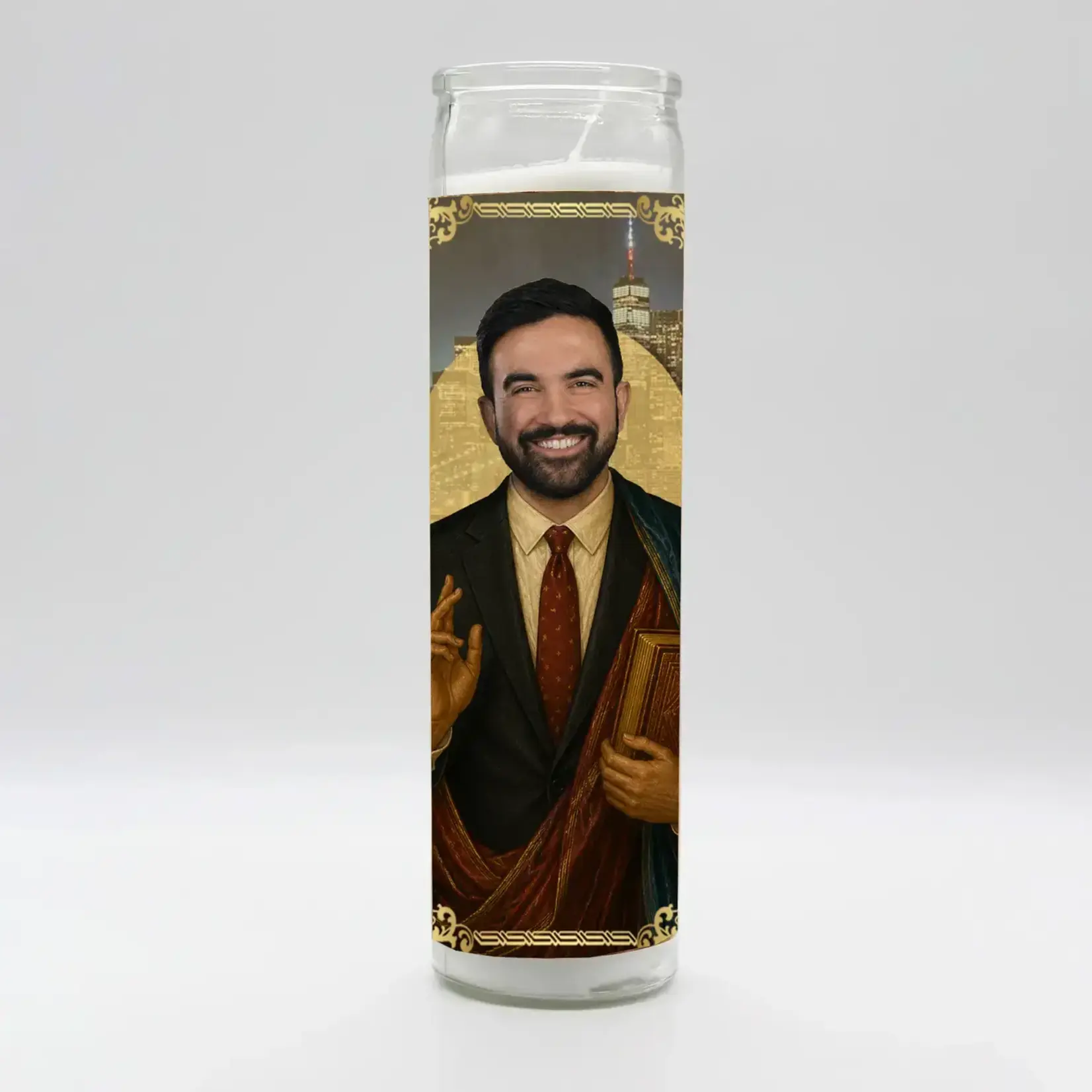 BobbyK Zohran Saint Candle