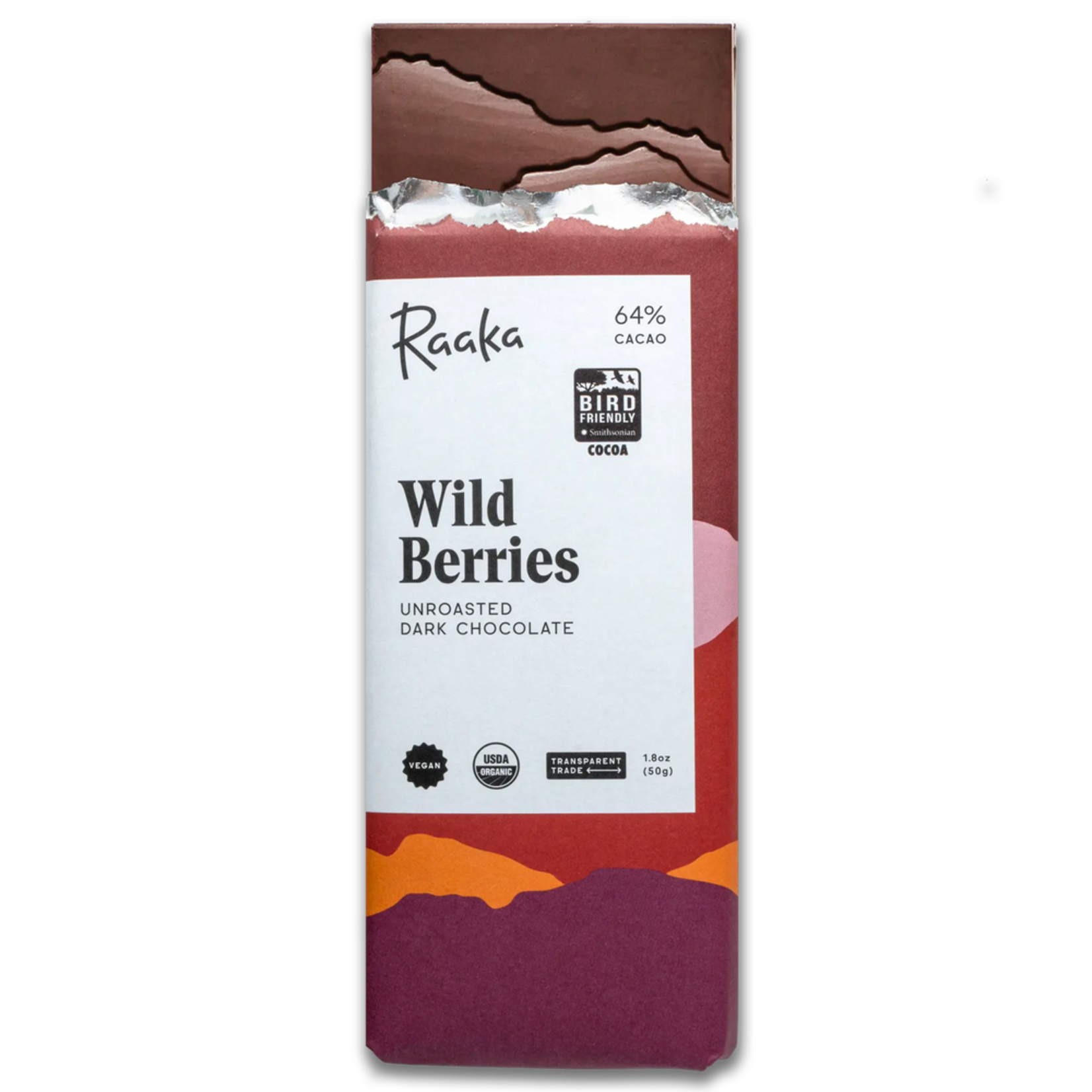 Raaka Wild Berry Chocolate Bar
